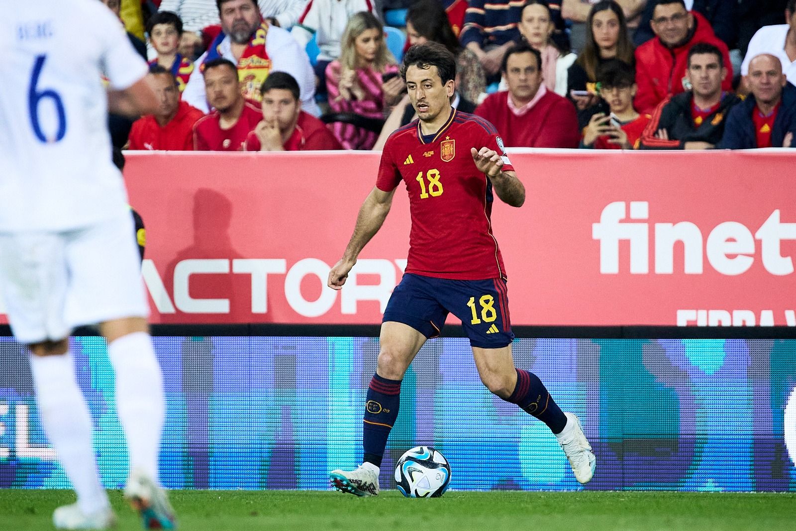 Mikel Oyarzabal entró en la segunda parte del España - Noruega.