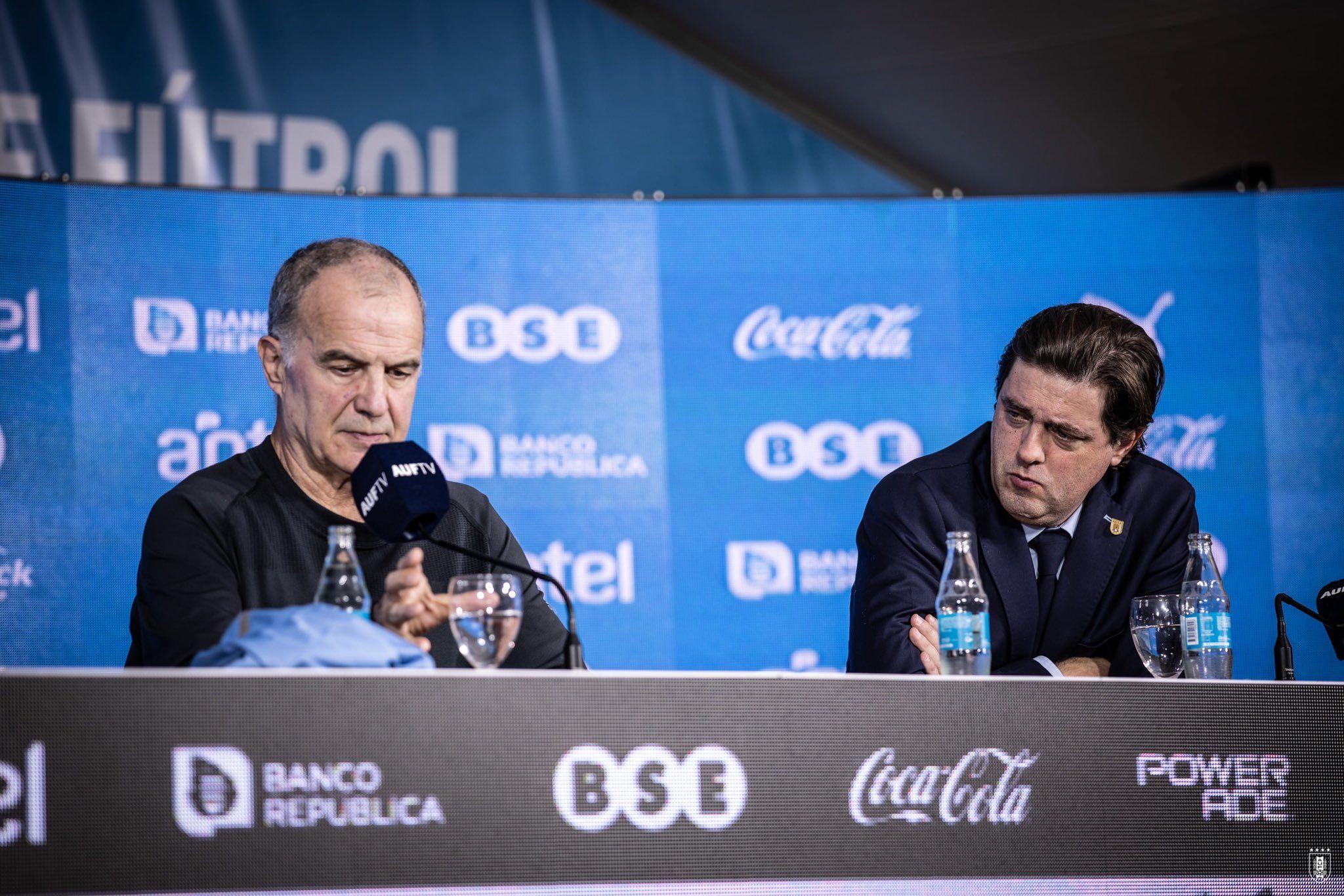  Marcelo Bielsa en su presentación con Uruguay.
