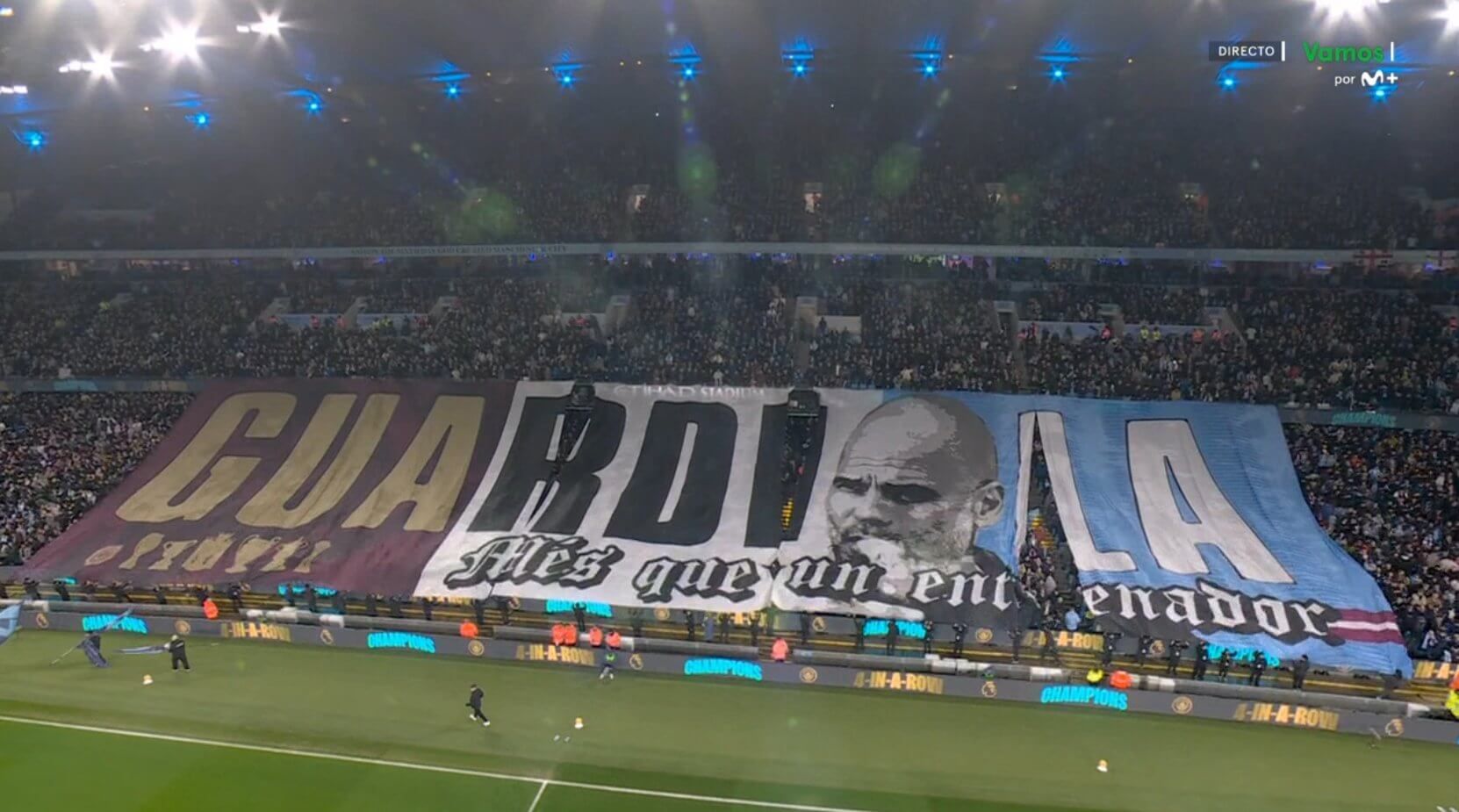  Tifo citizen para Guardiola.