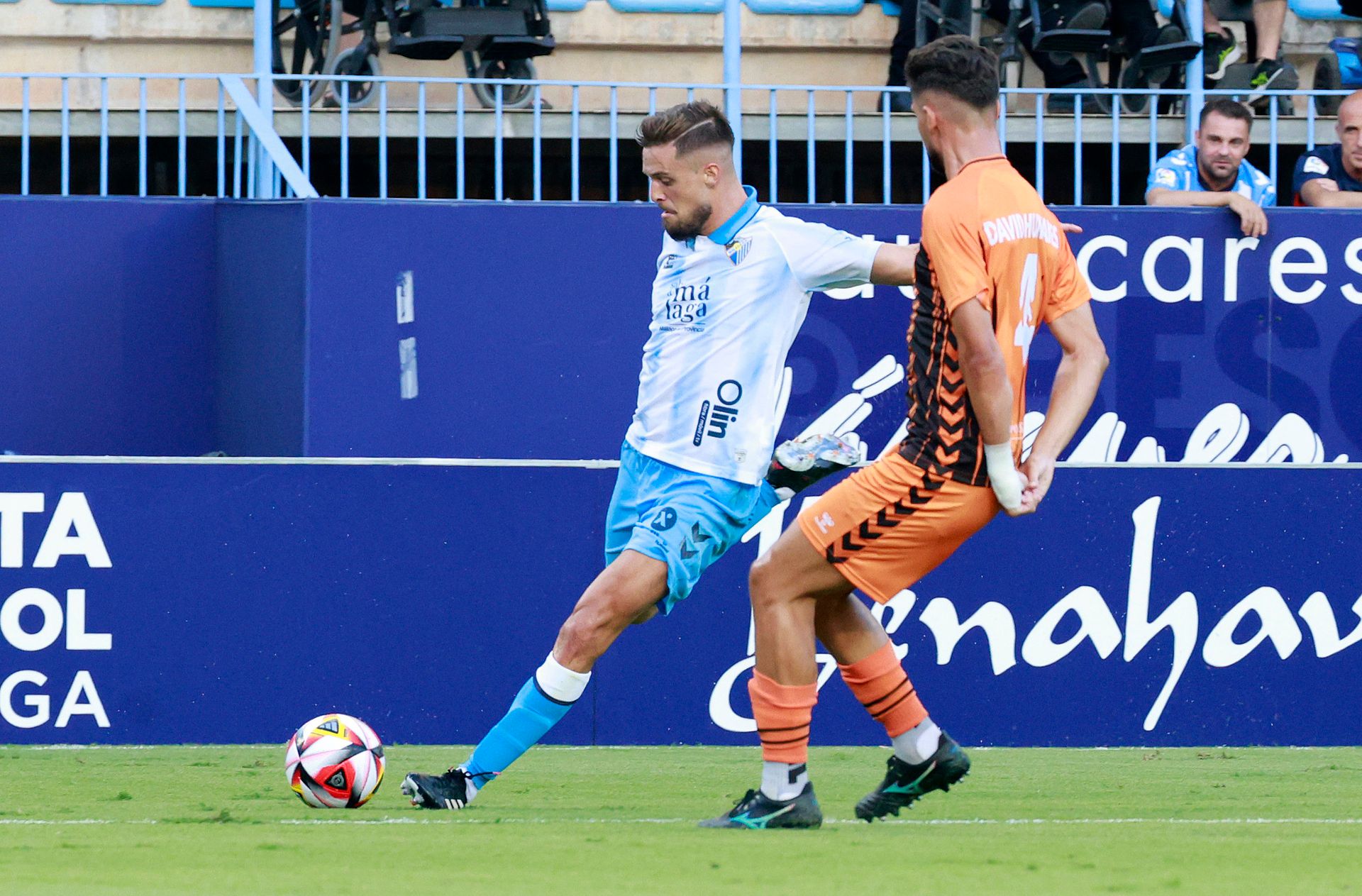 Genaro, en el Trofeo Costa del Sol ante el Antequera. (Foto: MCF)
