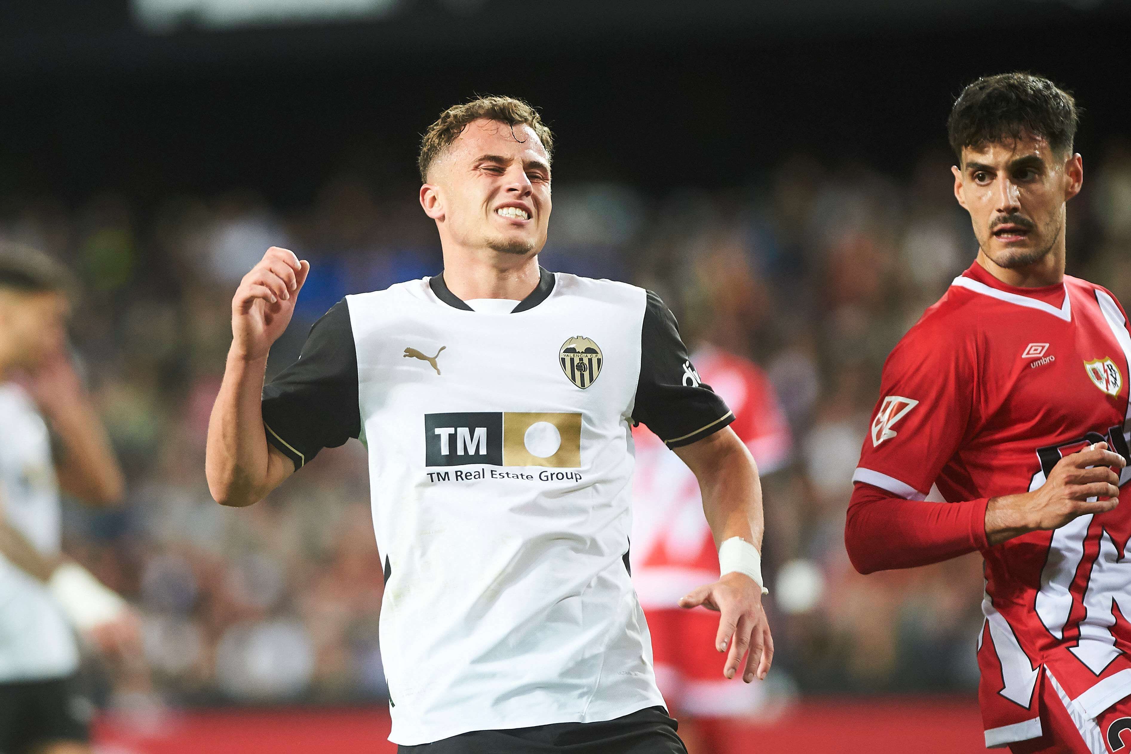  Germán Valera, ante el Rayo Vallecano.