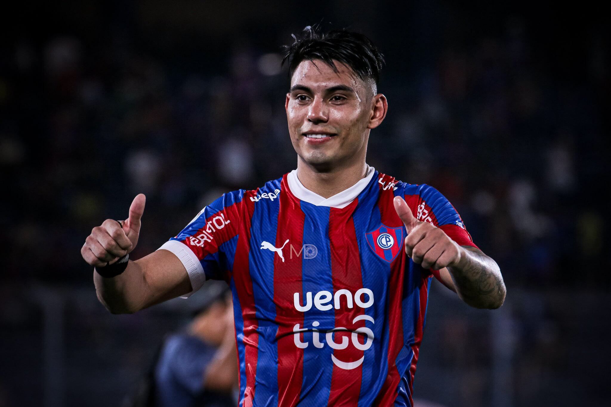  Arzamendia, durante un partido con Cerro Porteño la pasada temporada.