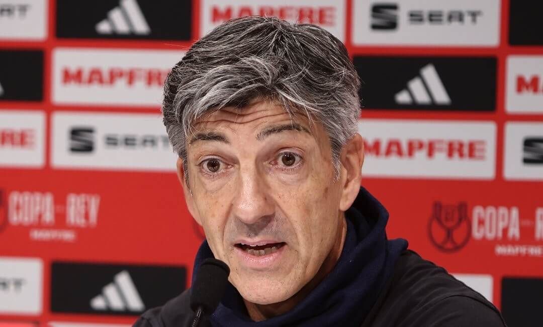  Imanol Alguacil, antes de la ida de semifinales ante el Real Madrid.