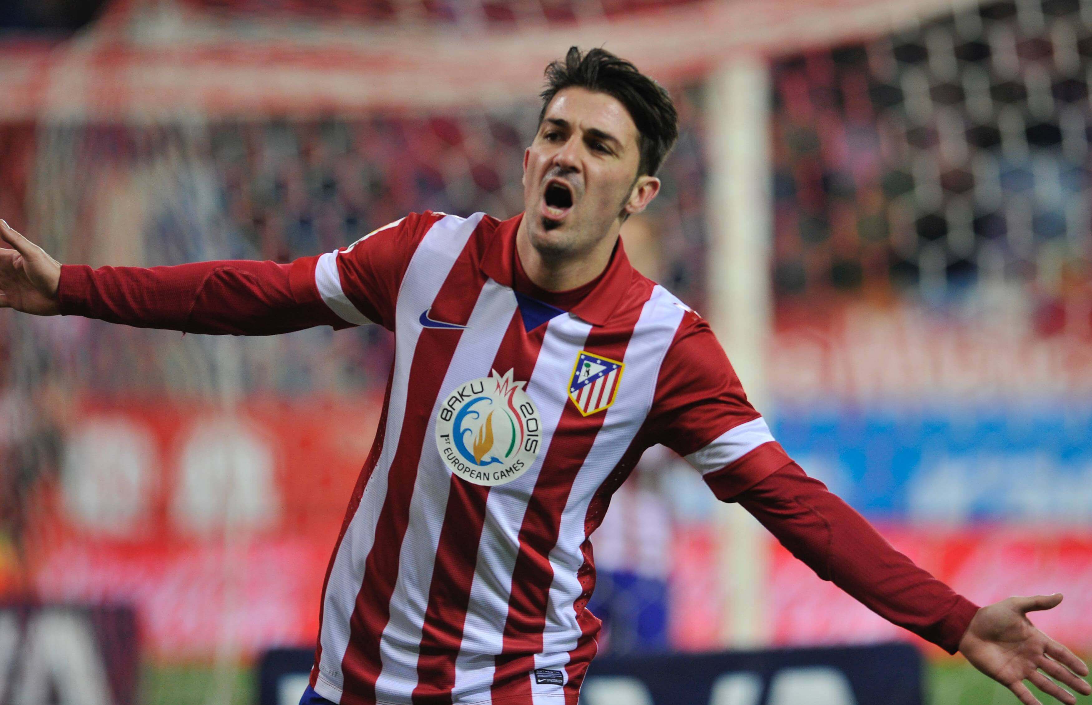 David Villa en el Atlético de Madrid (Cordon Press)