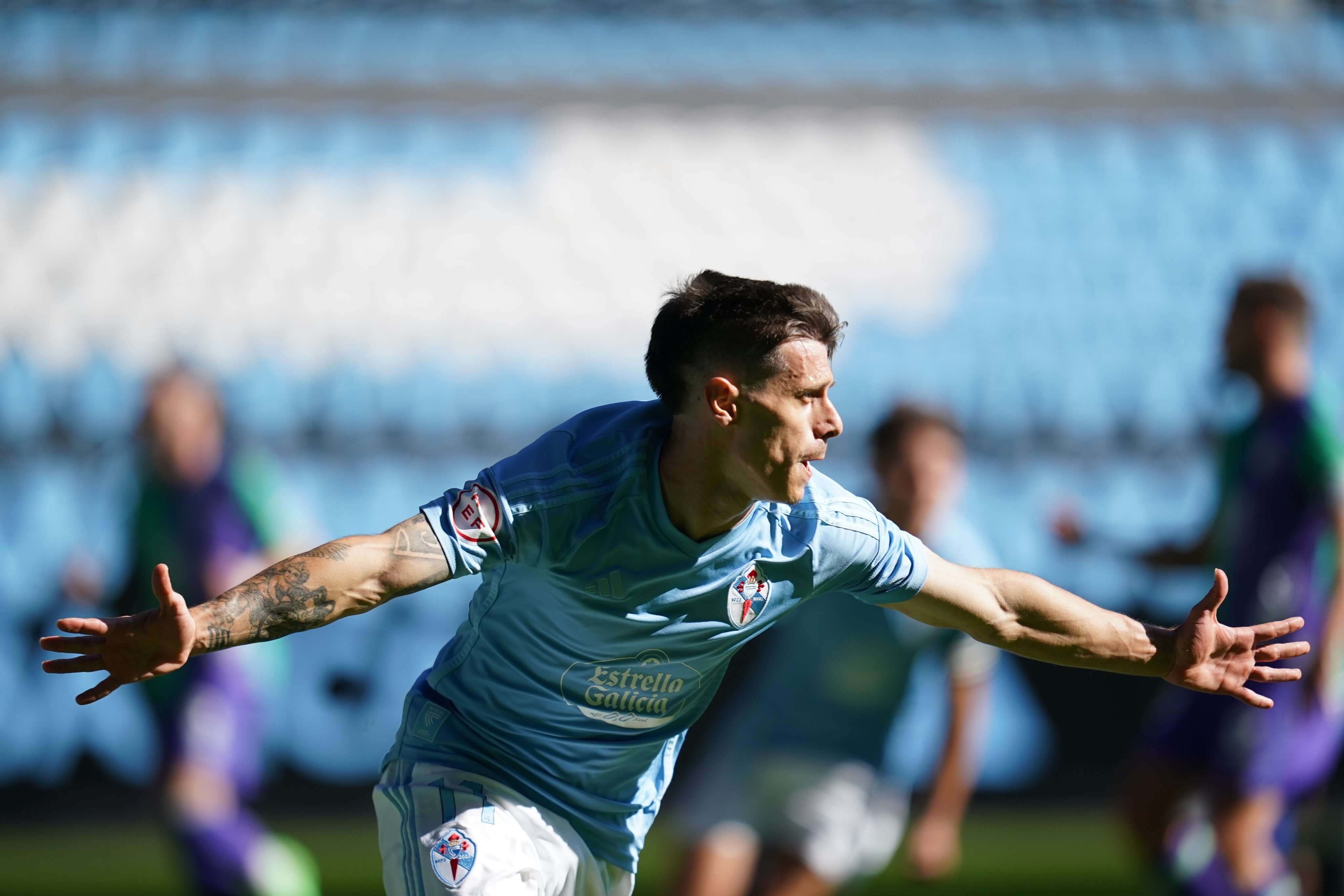  Alfon celebra el 1-0 ante el Málaga.
