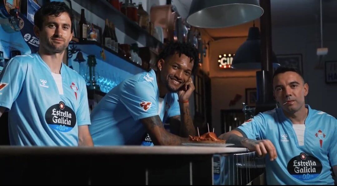  Luca de la Torre, Jailson y Aspas.