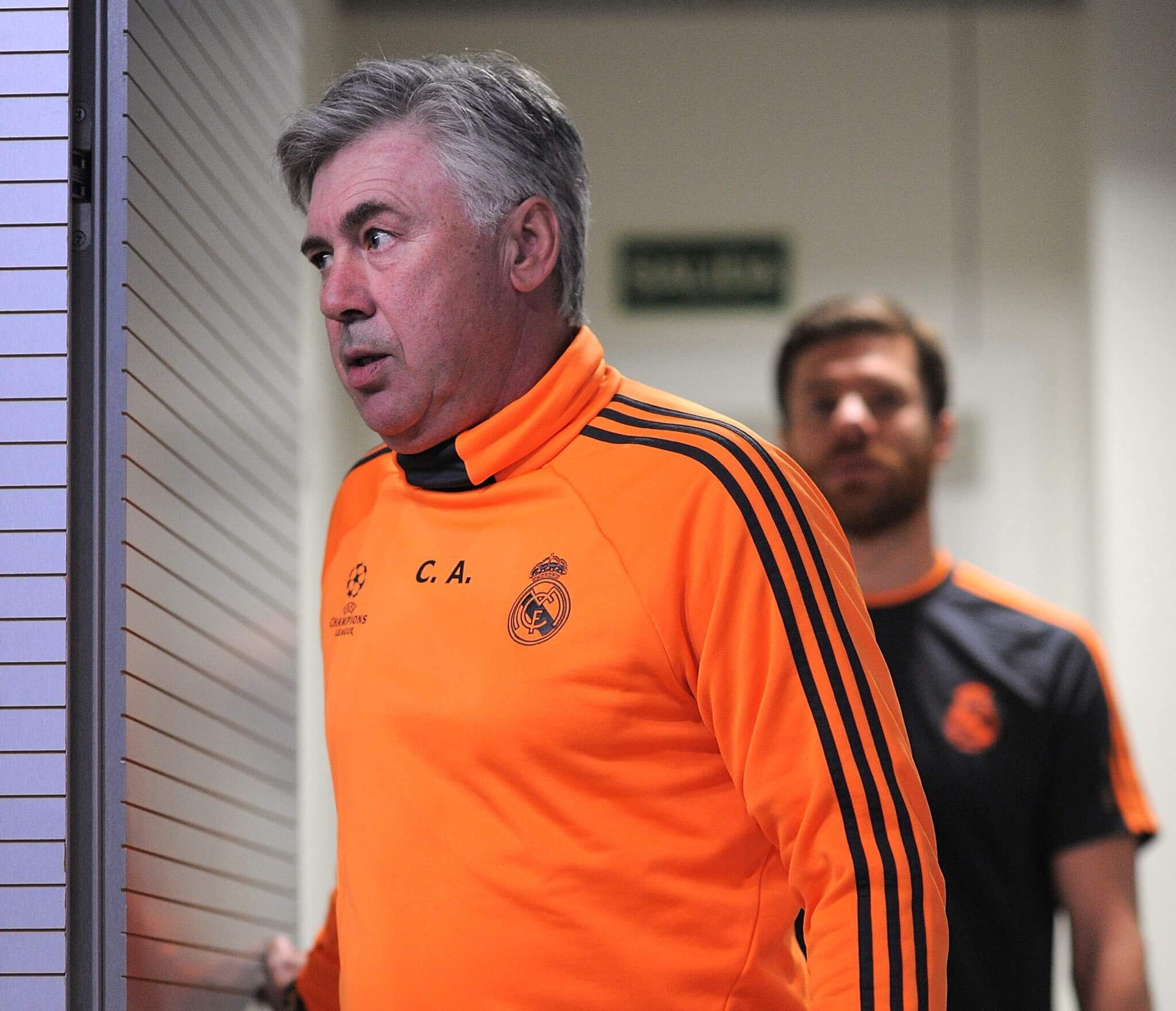  Carlo Ancelotti y Xabi Alonso en la temporada 2013/2014