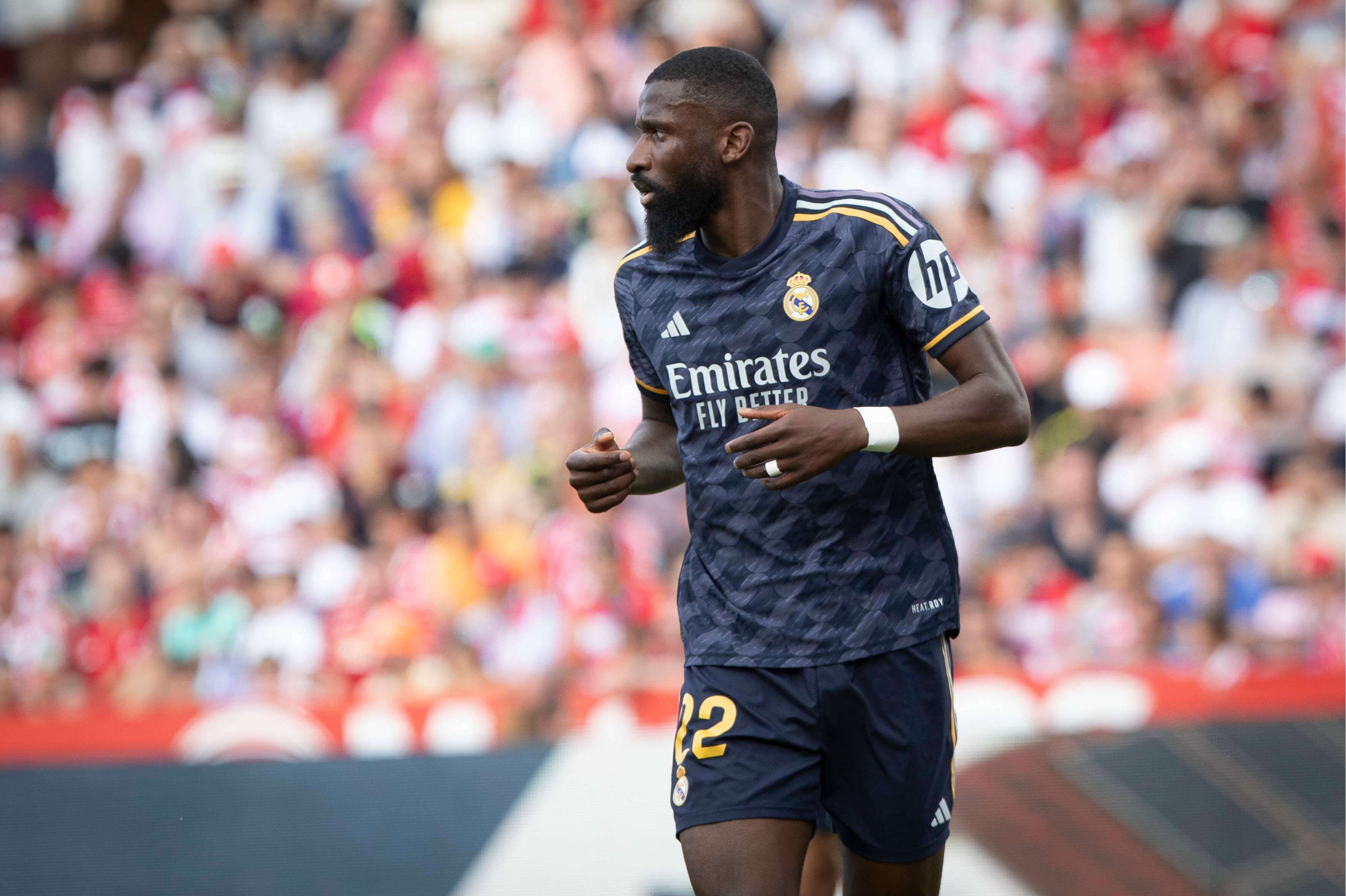  Antonio Rüdiger, durante el Granada-Real Madrid.