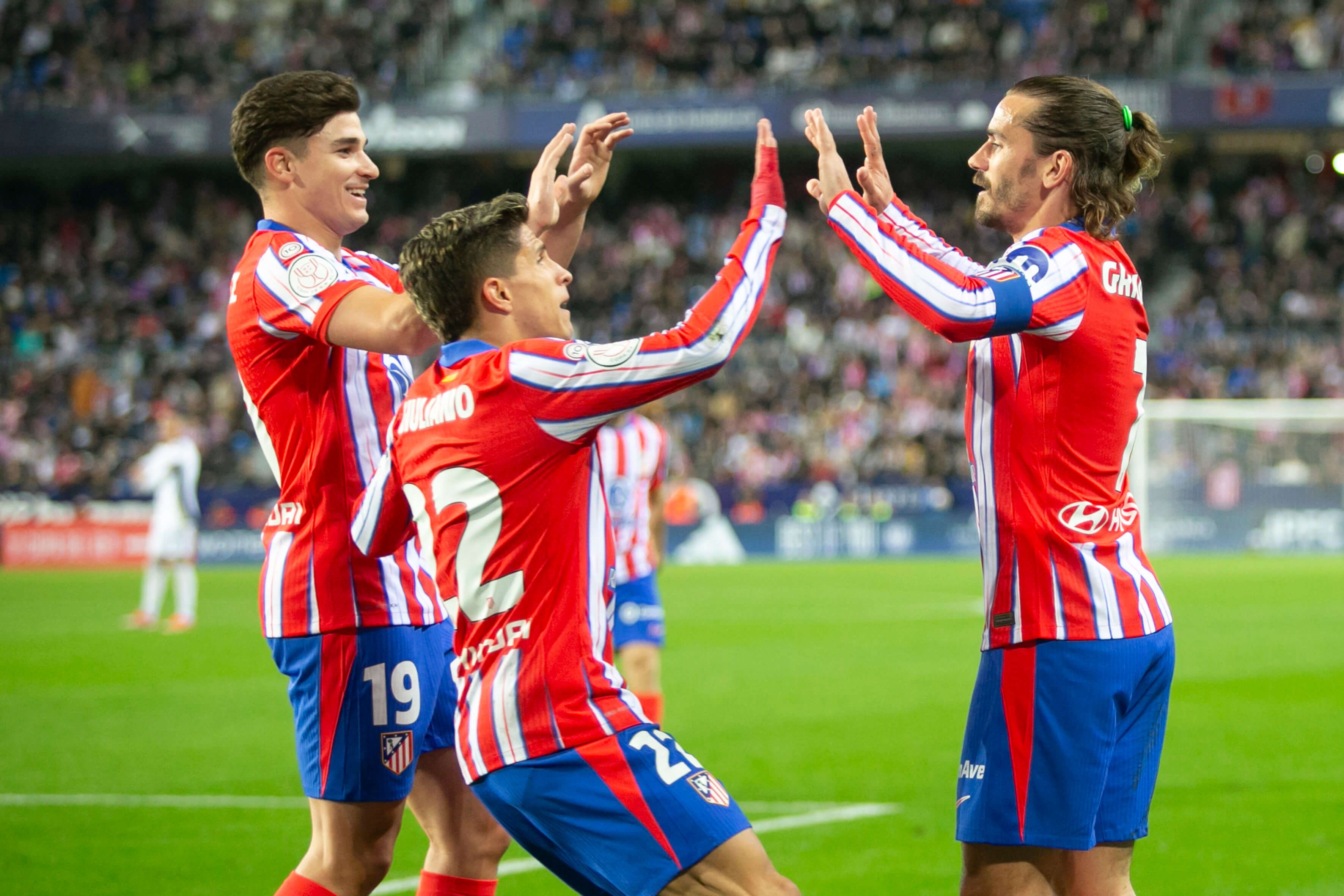  El Atlético de Madrid celebra el gol de Griezmann (EFE)