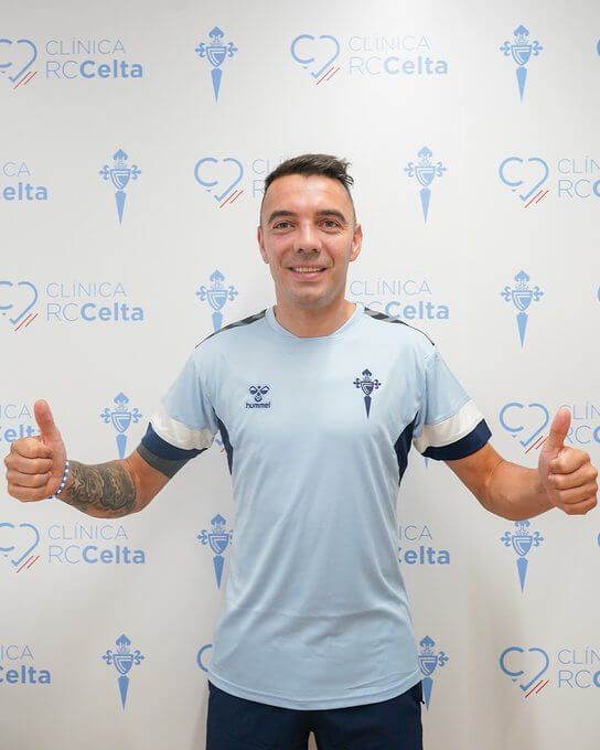  Iago Aspas en la clínica del Celta.