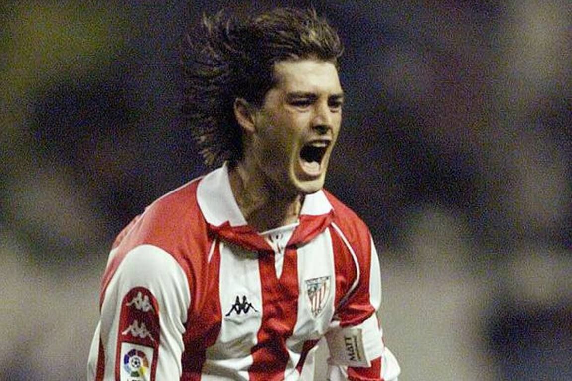 Toda la fuerza de la pasión en un gol de Julen Guerrero con el Athletic Club.