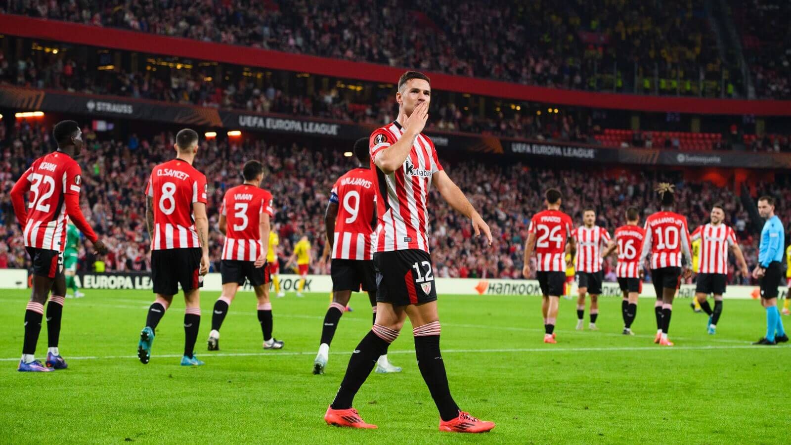  Gorka Guruzeta marcaba ante el IF Elfsborg sueco en San Mamés durante la liguilla europea.