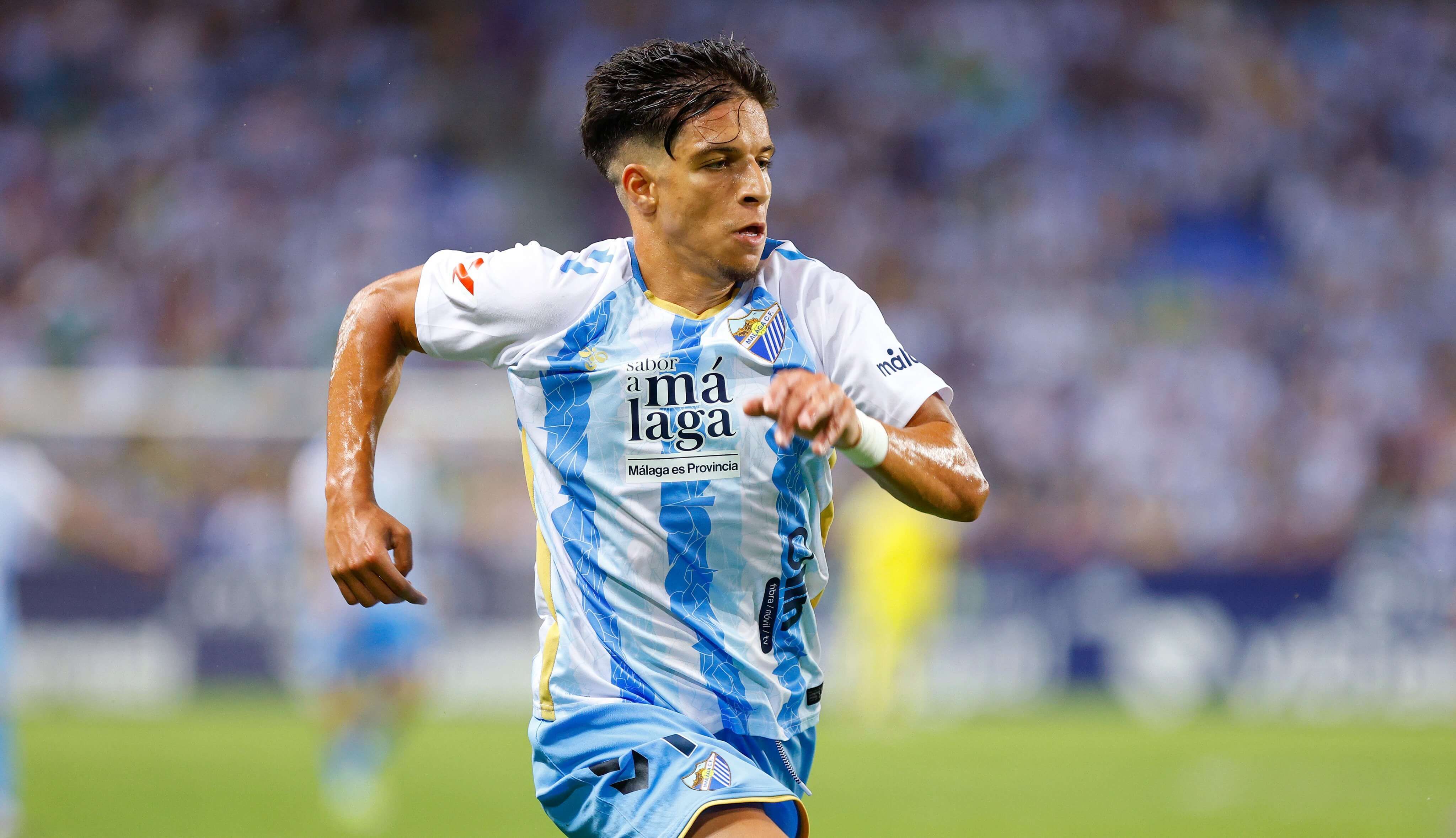  Haitam, en el Málaga-Mirandés de la pasada campaña.