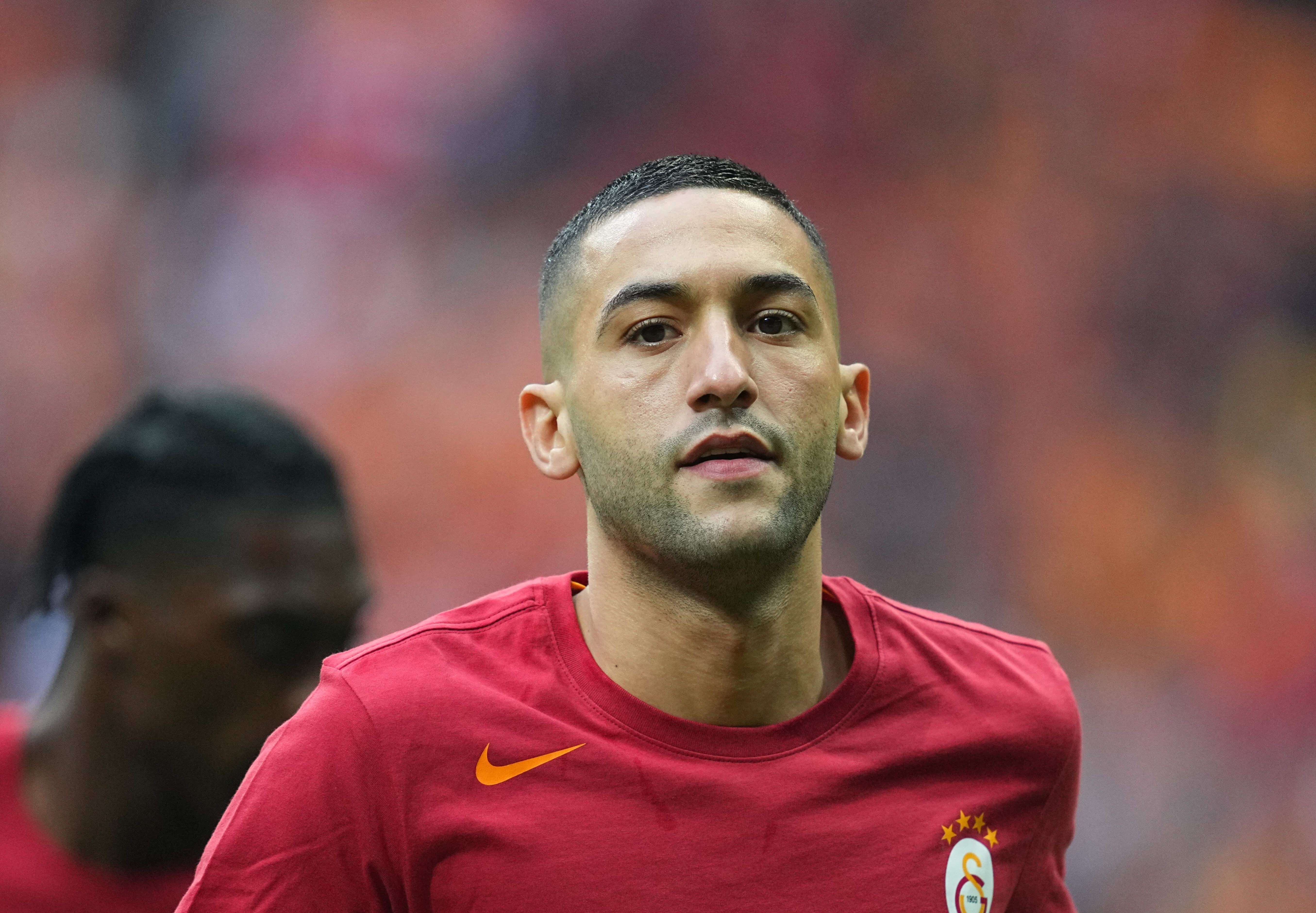  Hakim Ziyech, en un partido con el Galatasaray.