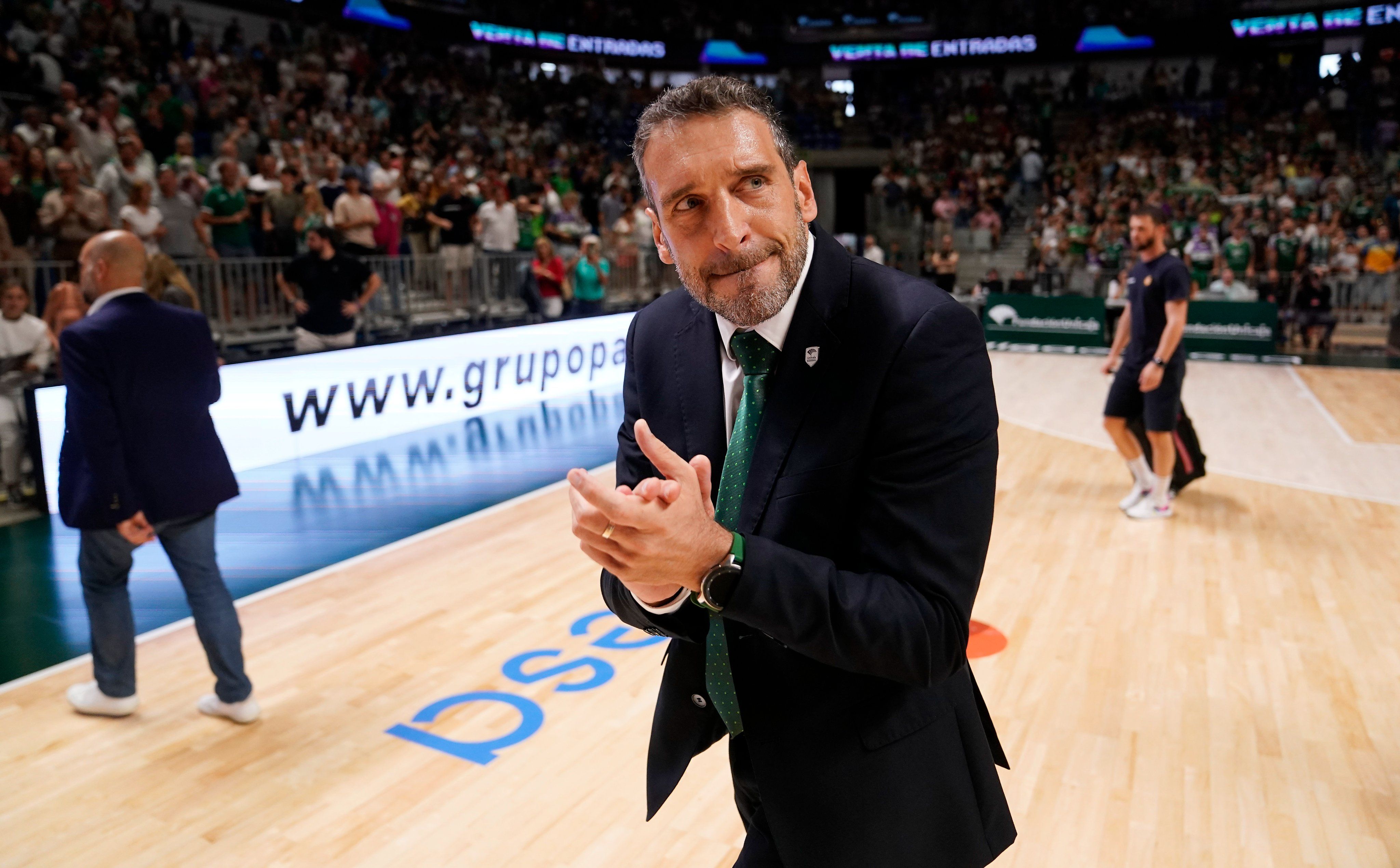  Ibon Navarro, tras el Unicaja-Gran Canaria en el Carpena.