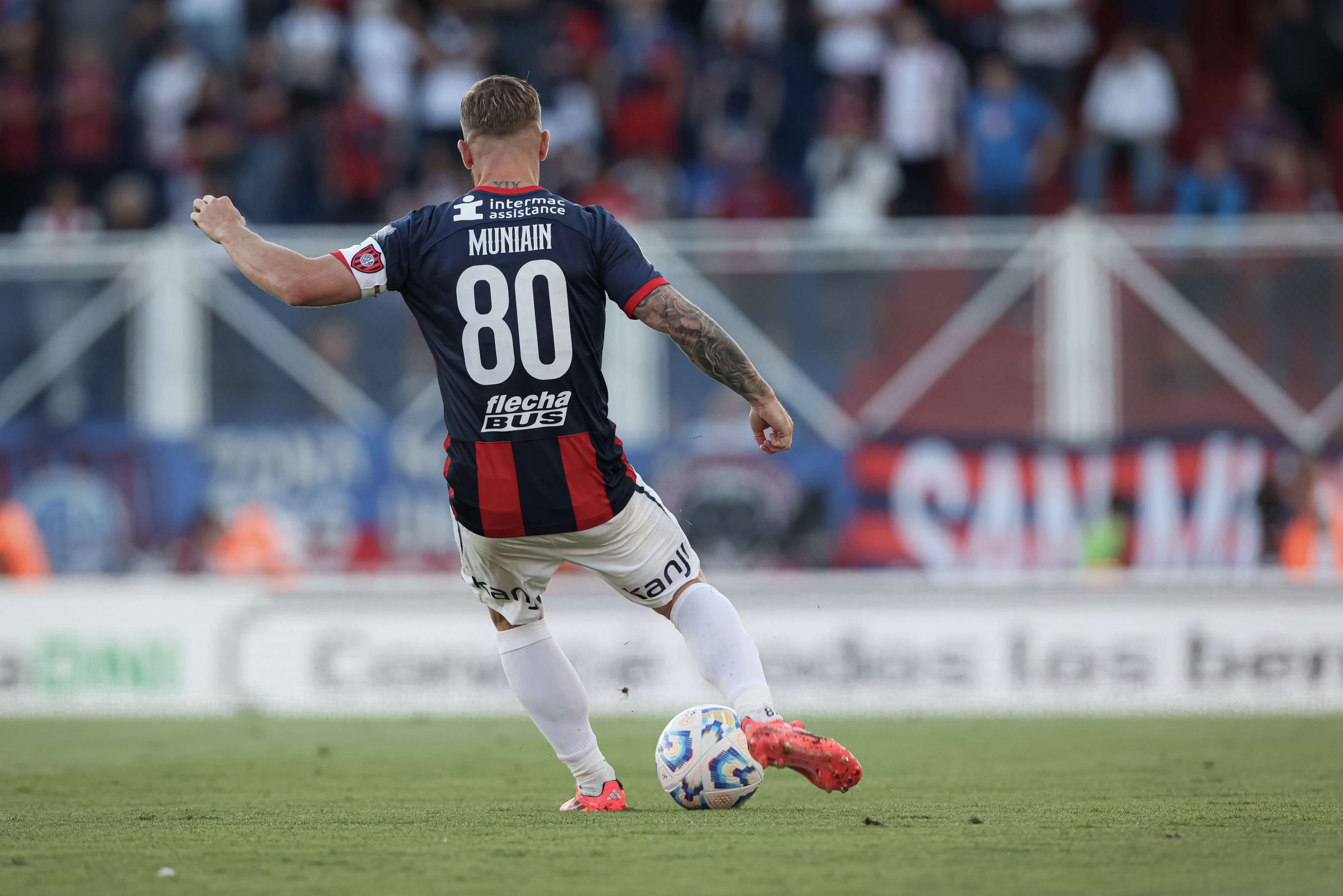 Iker Muniain, durante un partido con San Lorenzo (Foto: San Lorenzo).