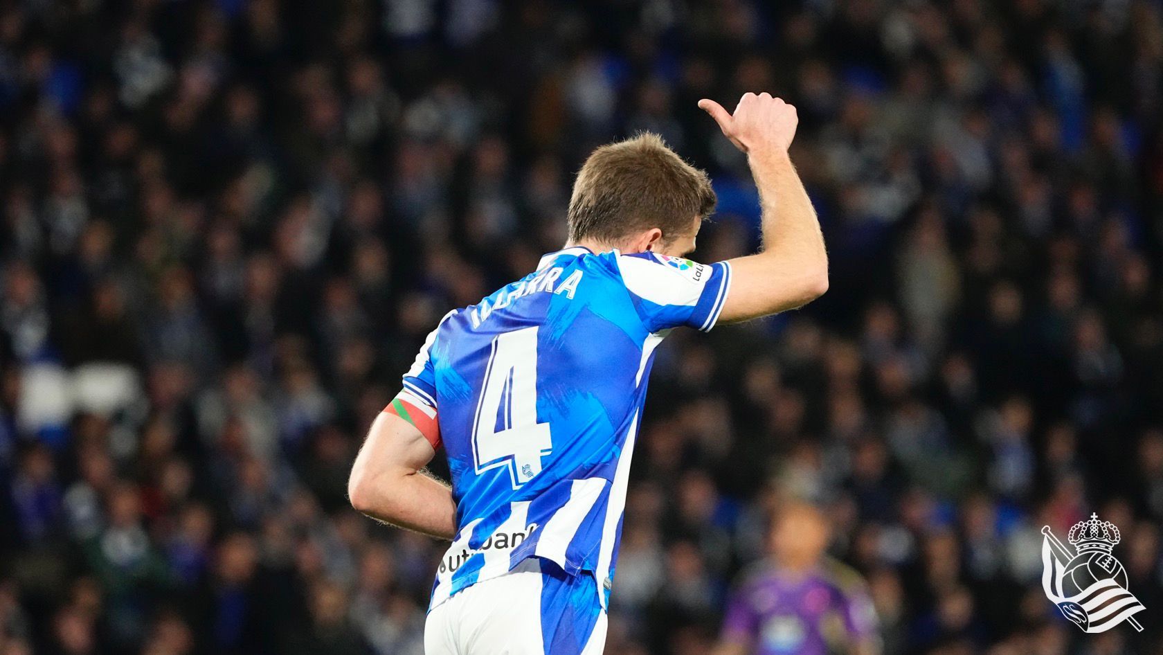  Illarra, durante el Real Sociedad-Real Valladolid.