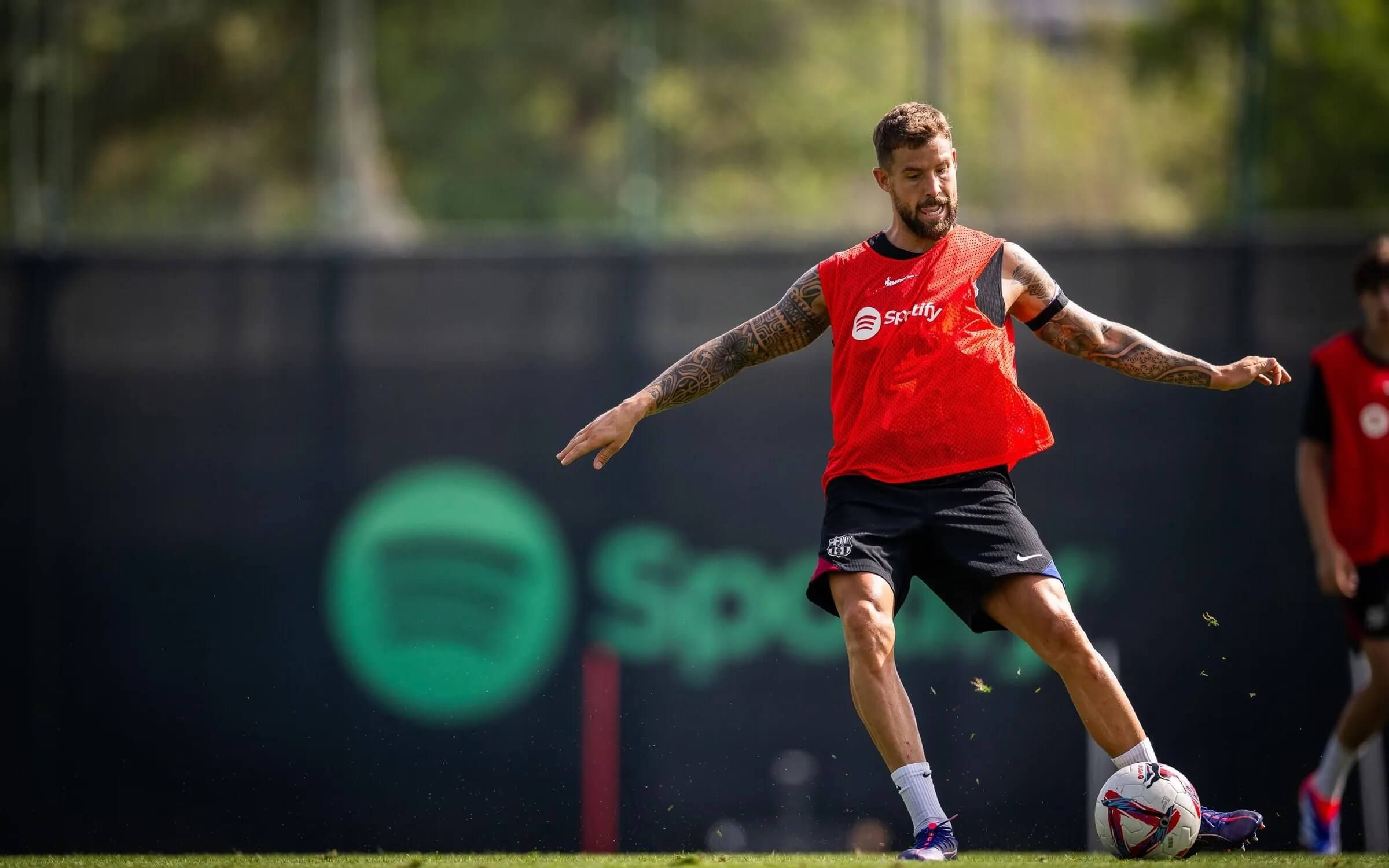  Iñigo Martínez, en una sesión del Barcelona.