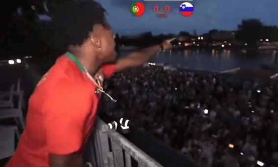  IShowSpeed reaccionando al Portugal - Eslovenia