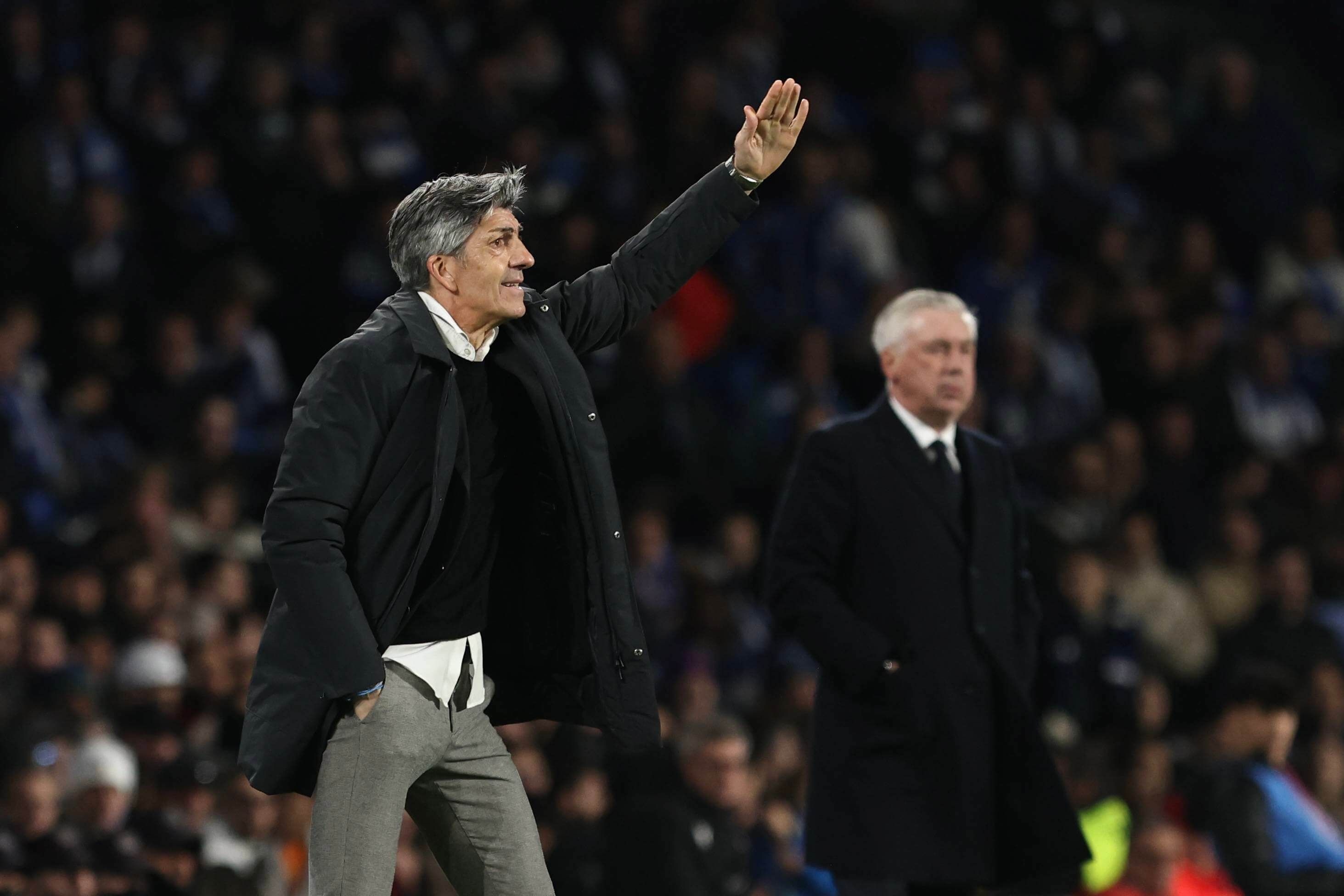 Imanol Alguacil, durante el Real Sociedad-Madrid.