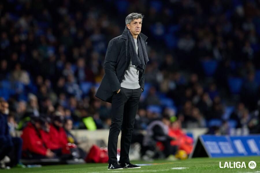 Imanol Alguacil en el Real Sociedad-Las Palmas.