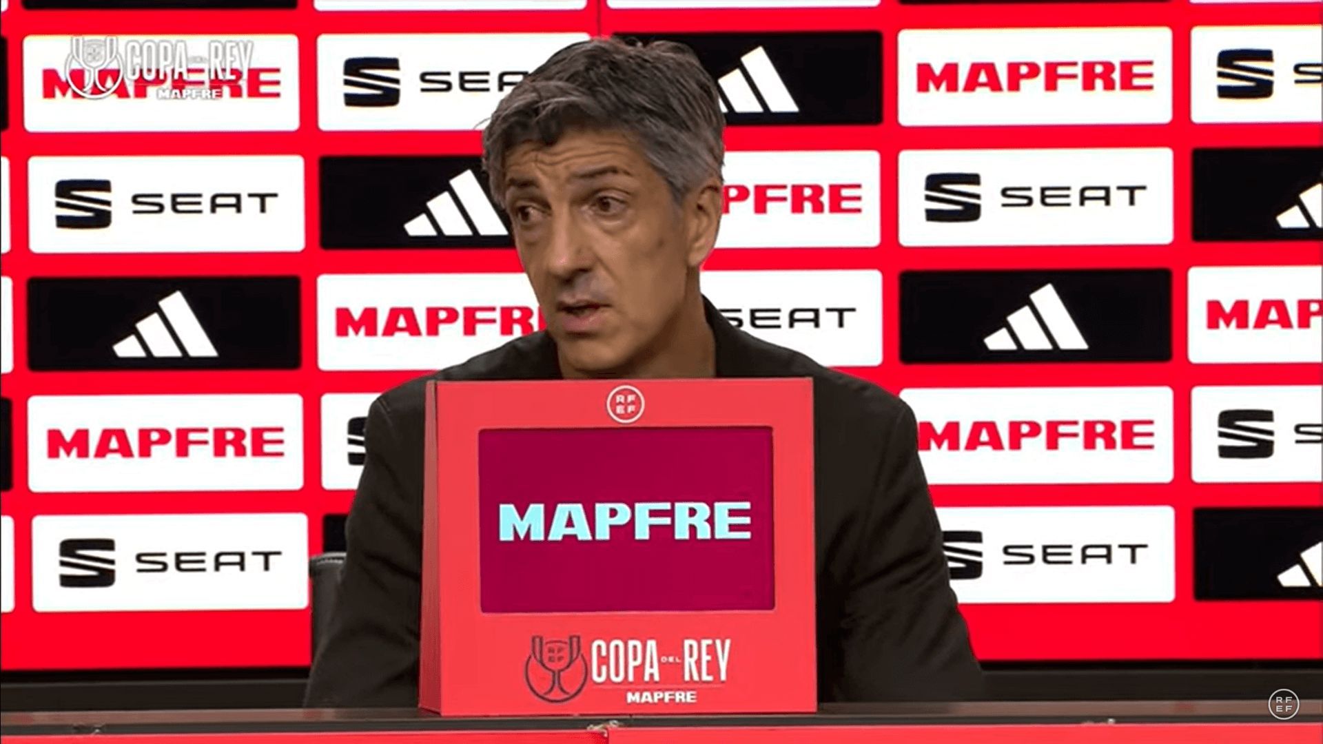  Imanol Alguacil, en sala de prensa.