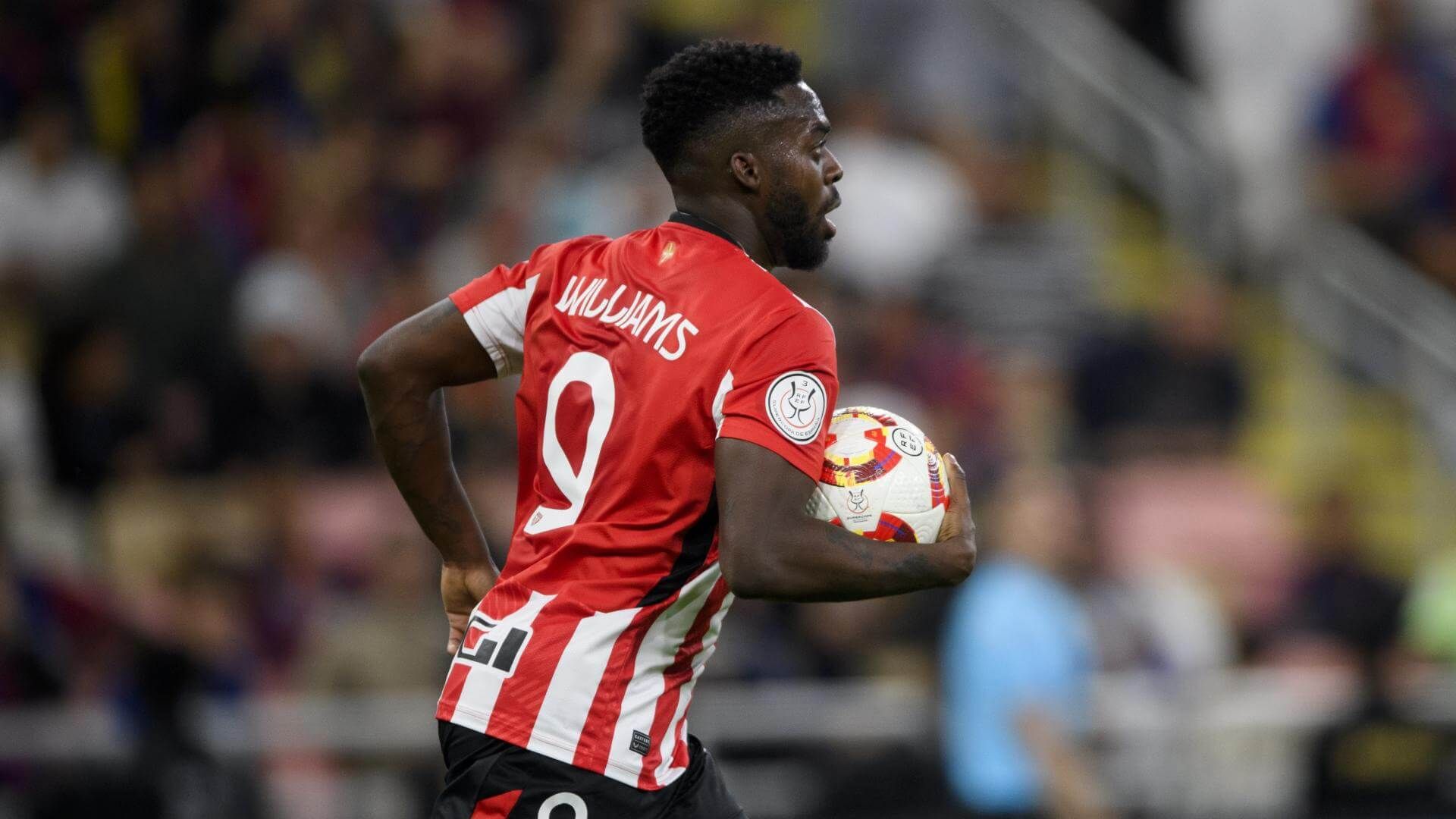  Iñaki Williams en la Supercopa frente al Barça.