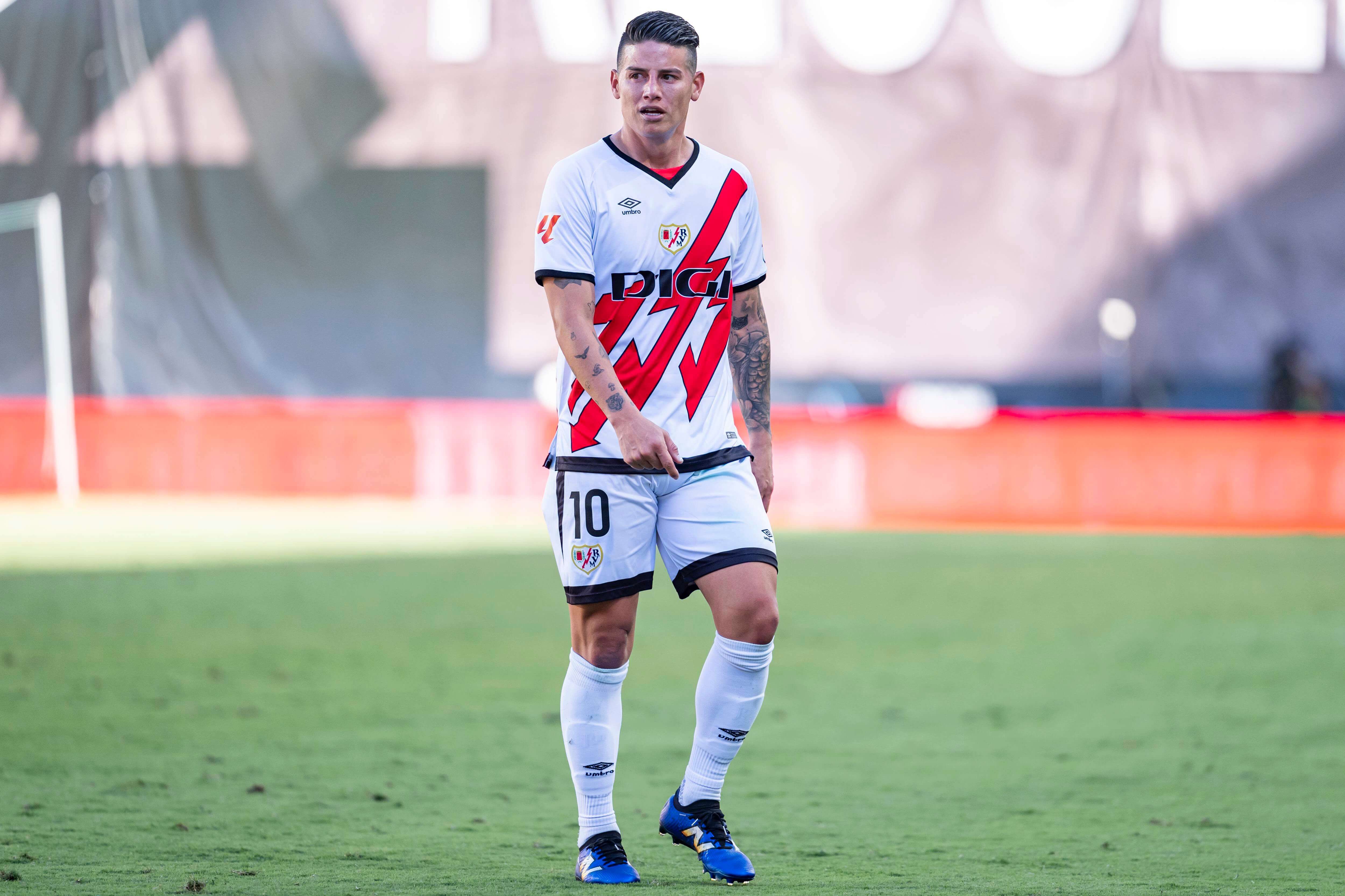James Rodríguez, en un partido con el Rayo.