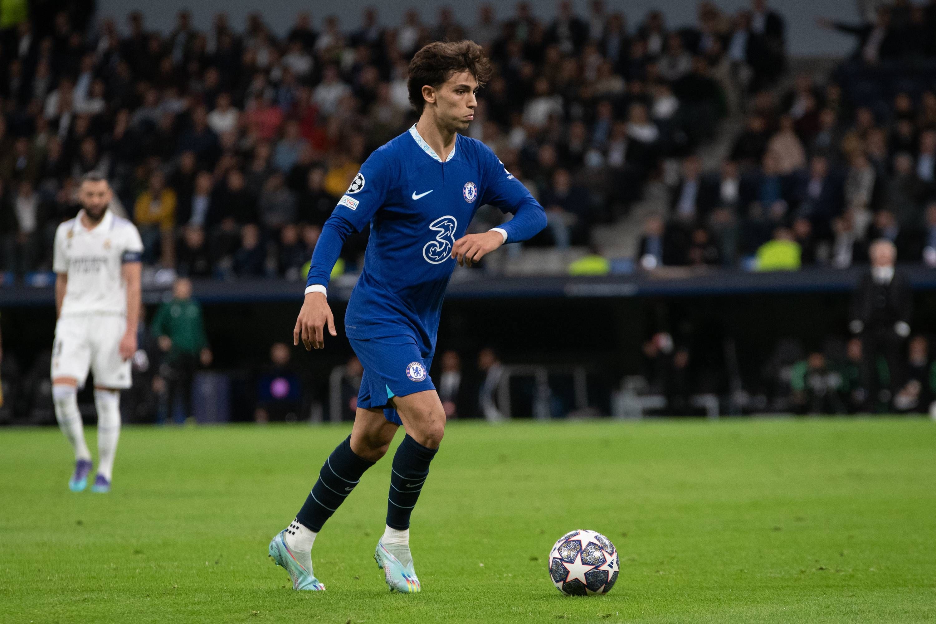  Joao Félix, en un partido de Champions contra el Real Madrid.