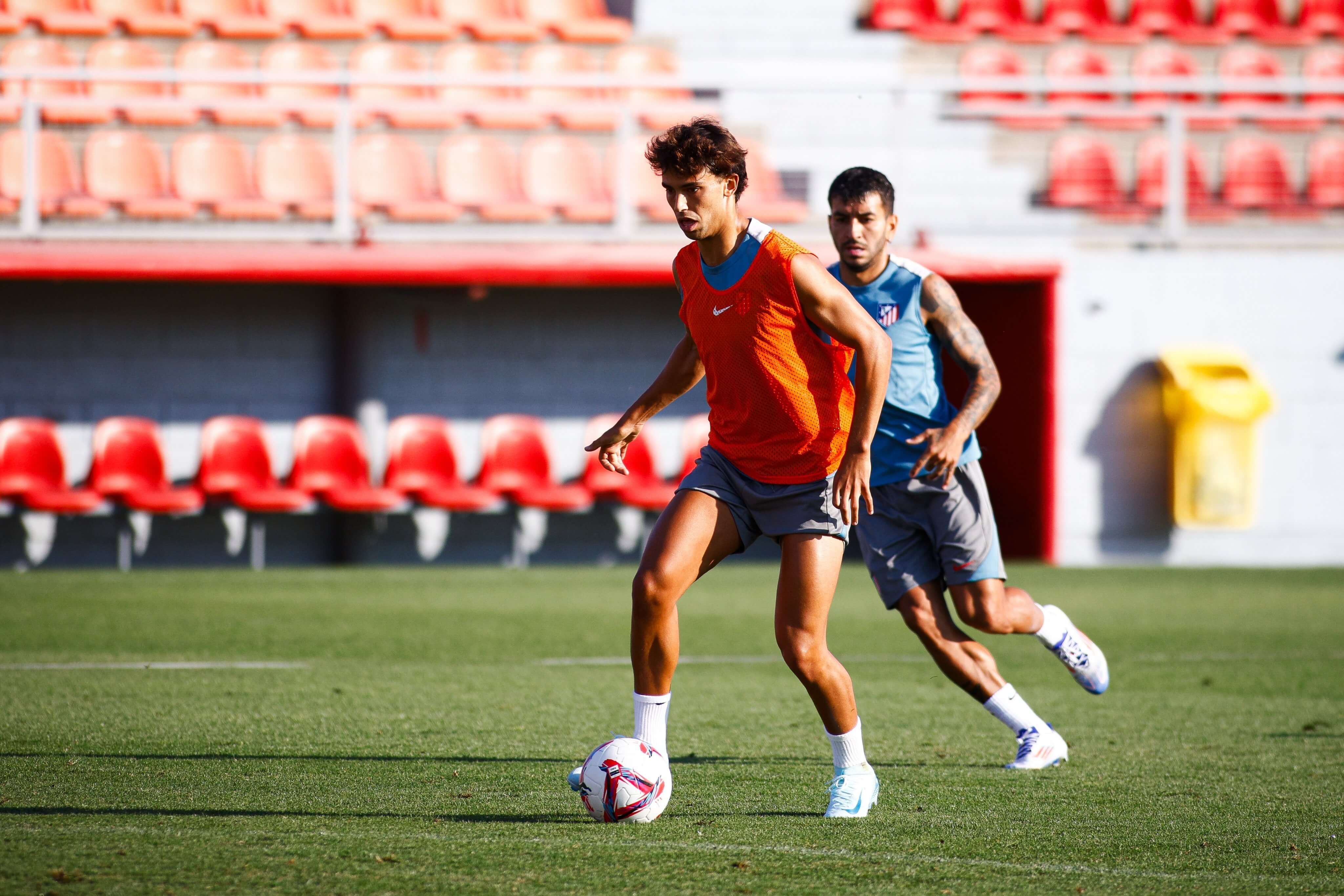  Joao Félix, en una sesión del Atlético.
