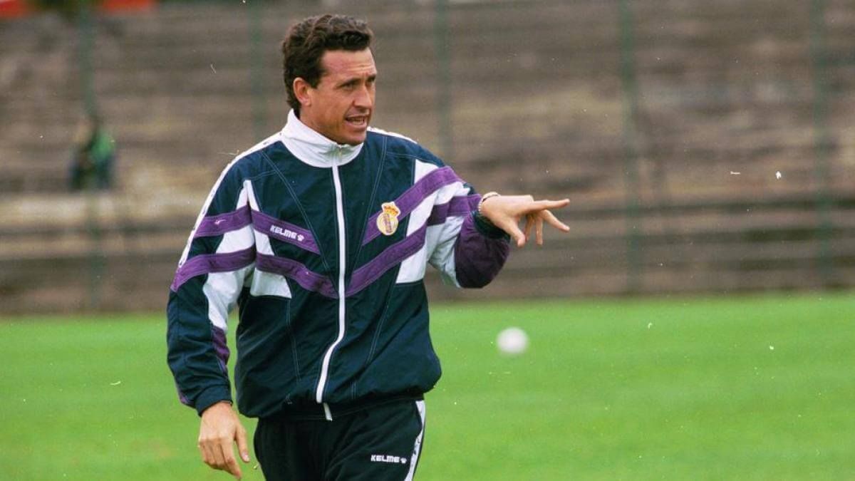  Jorge Valdano, durante su etapa como entrenador del Real Madrid.