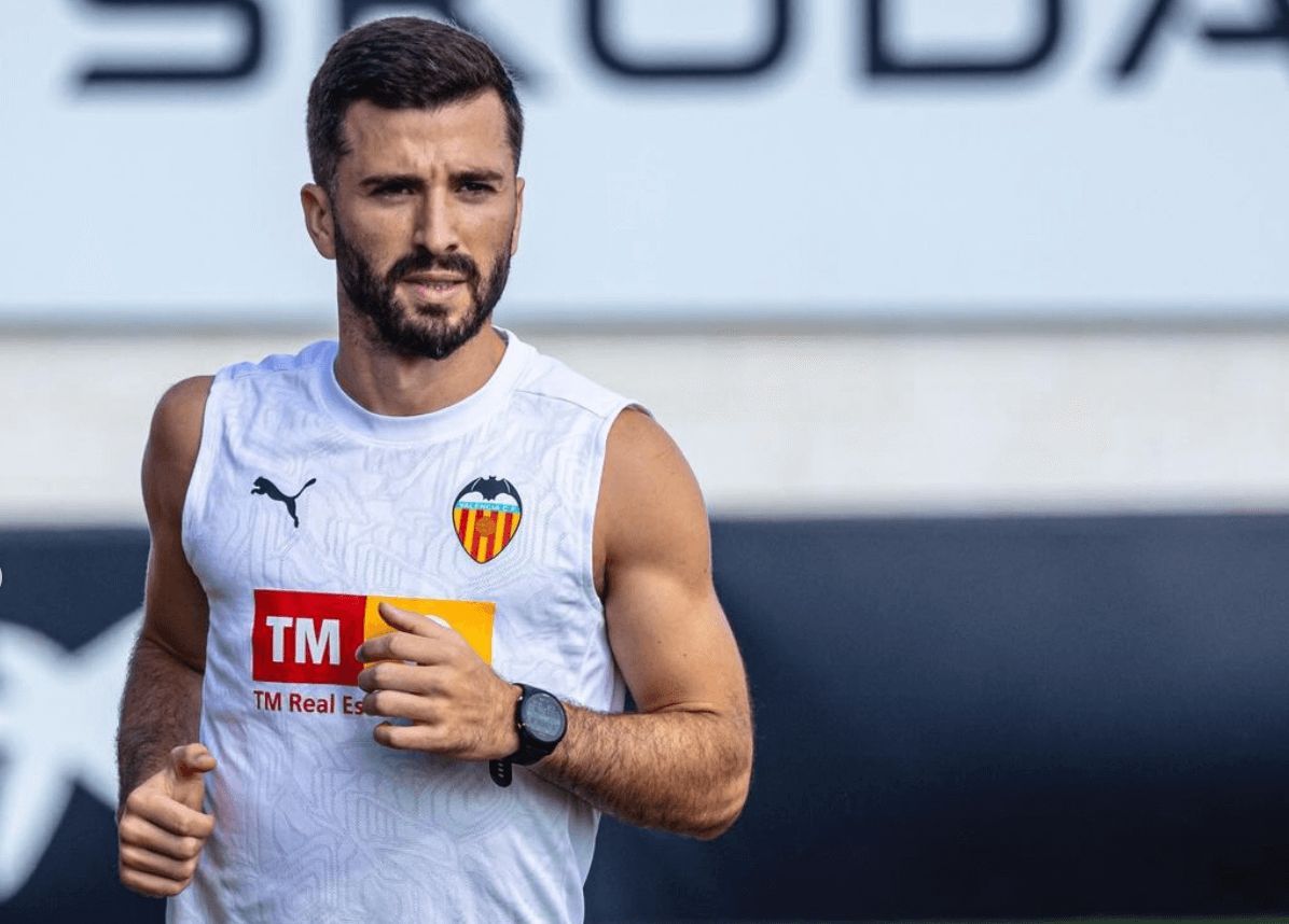 José Gayà, en el entrenamiento de este miércoles.
