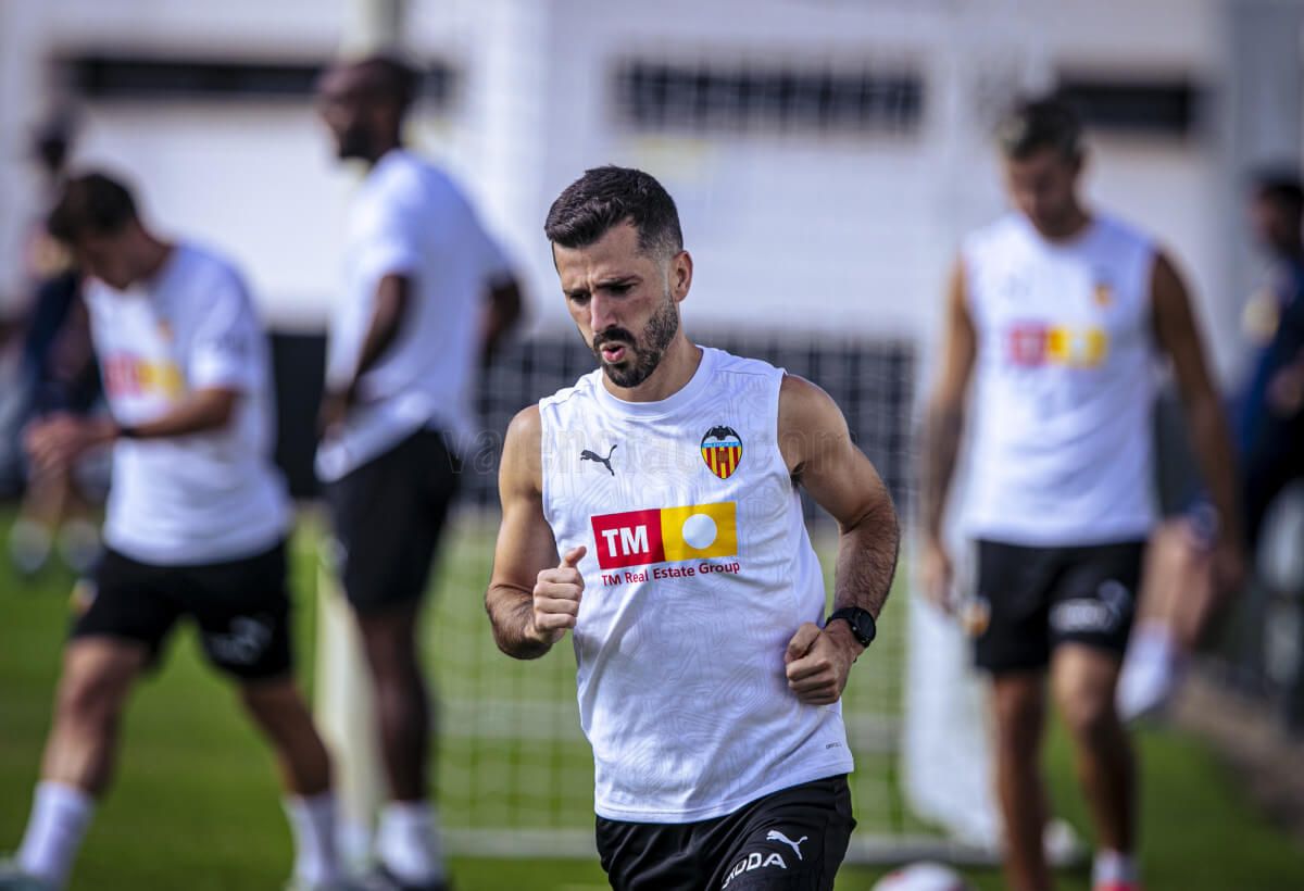  José Gayà, en un entrenamiento.