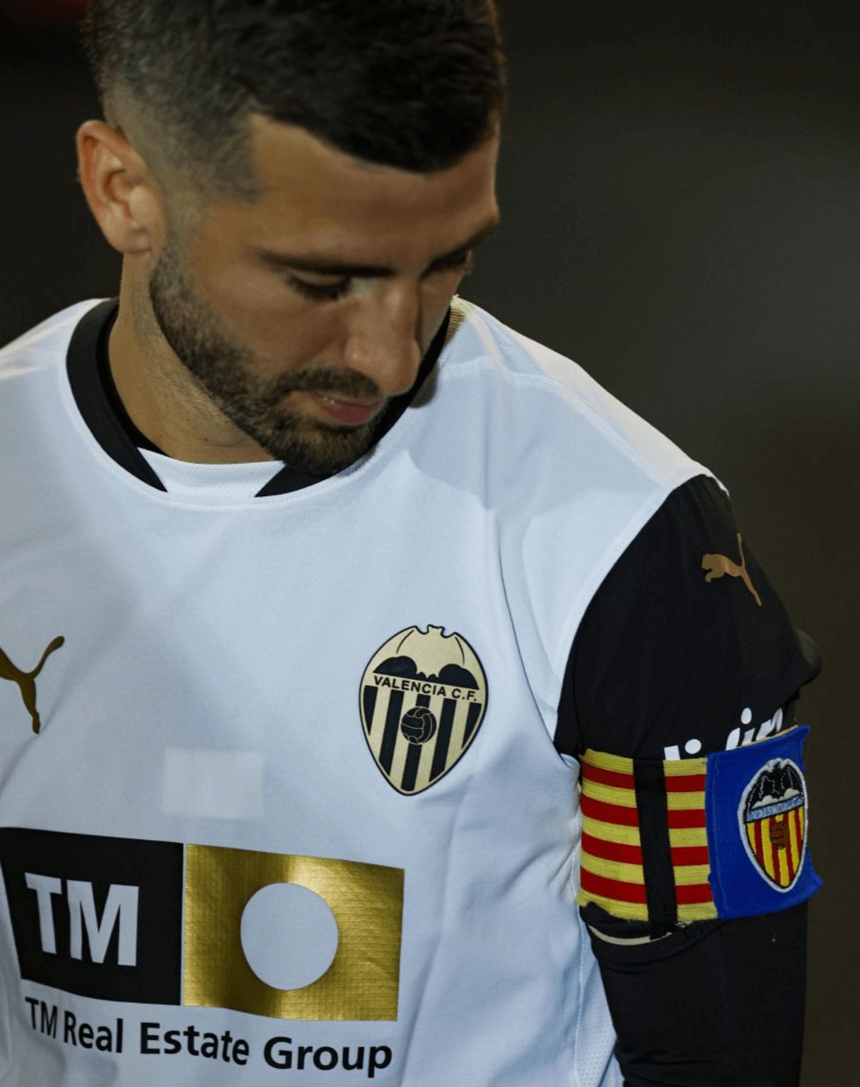 José Luis Gayà, antes del Valencia CF - Real Sociedad.