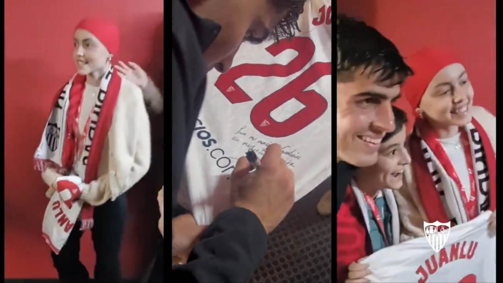  El detalle de Juanlu con Carolina.