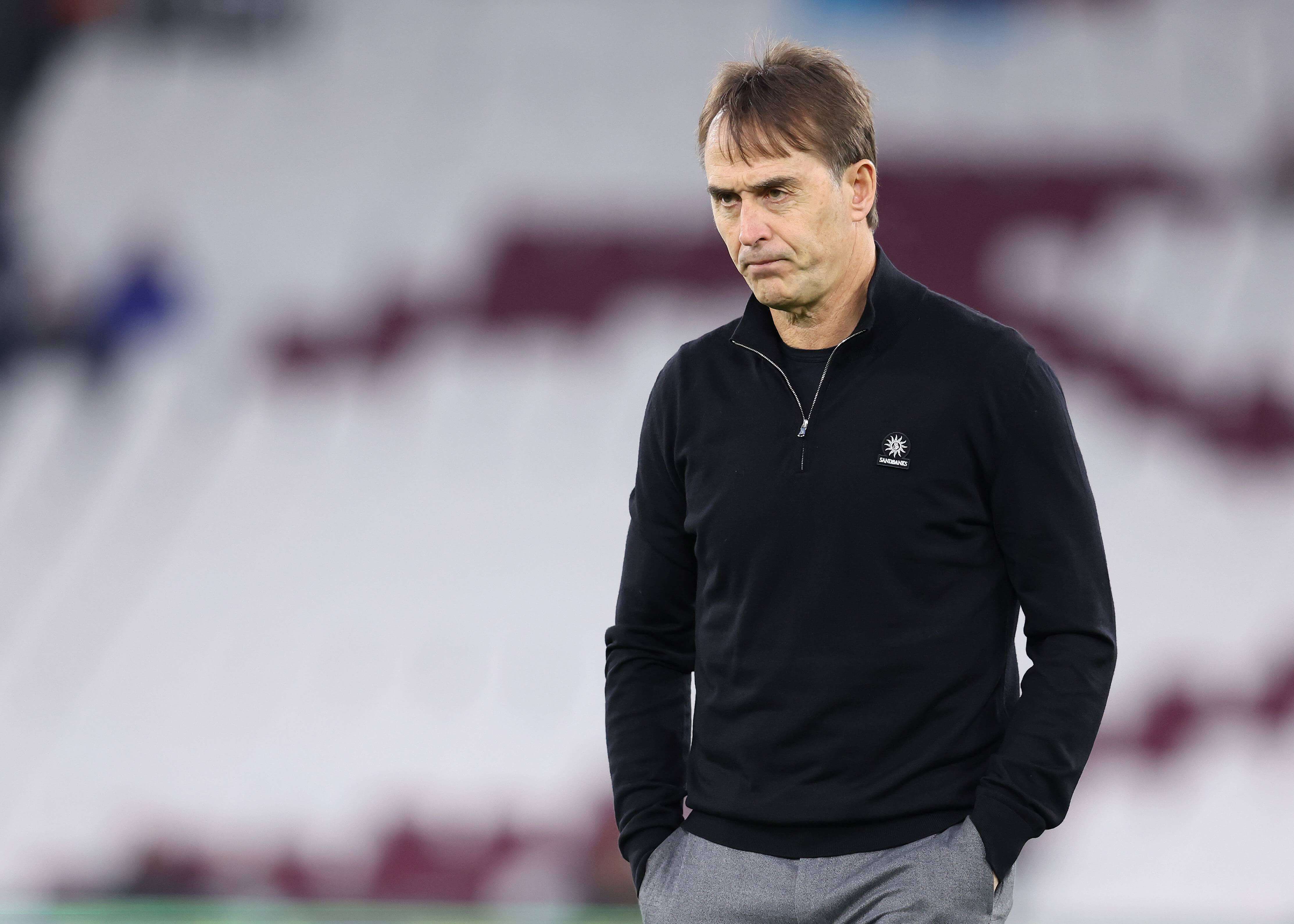  Julen Lopetegui, en uno de sus últimos partidos con el West Ham.