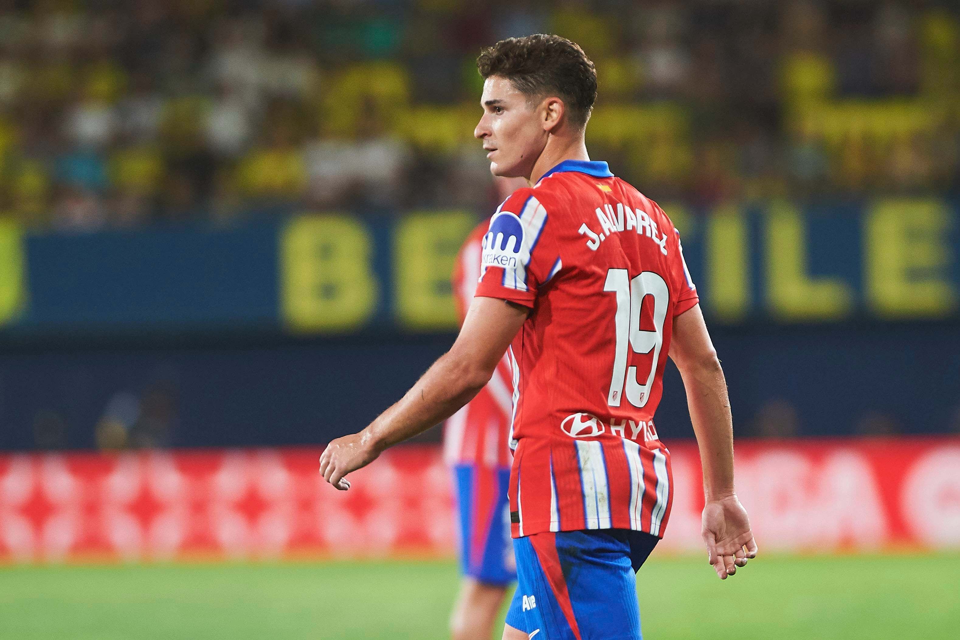  Julián Álvarez, en su estreno durante el Villarreal-Atlético de Madrid.