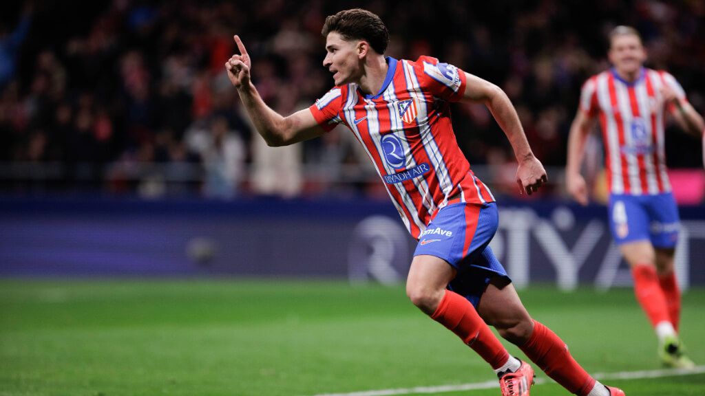  Julián Álvarez durante un partido del Atlético de Madrid (Fuente: Cordon Press)