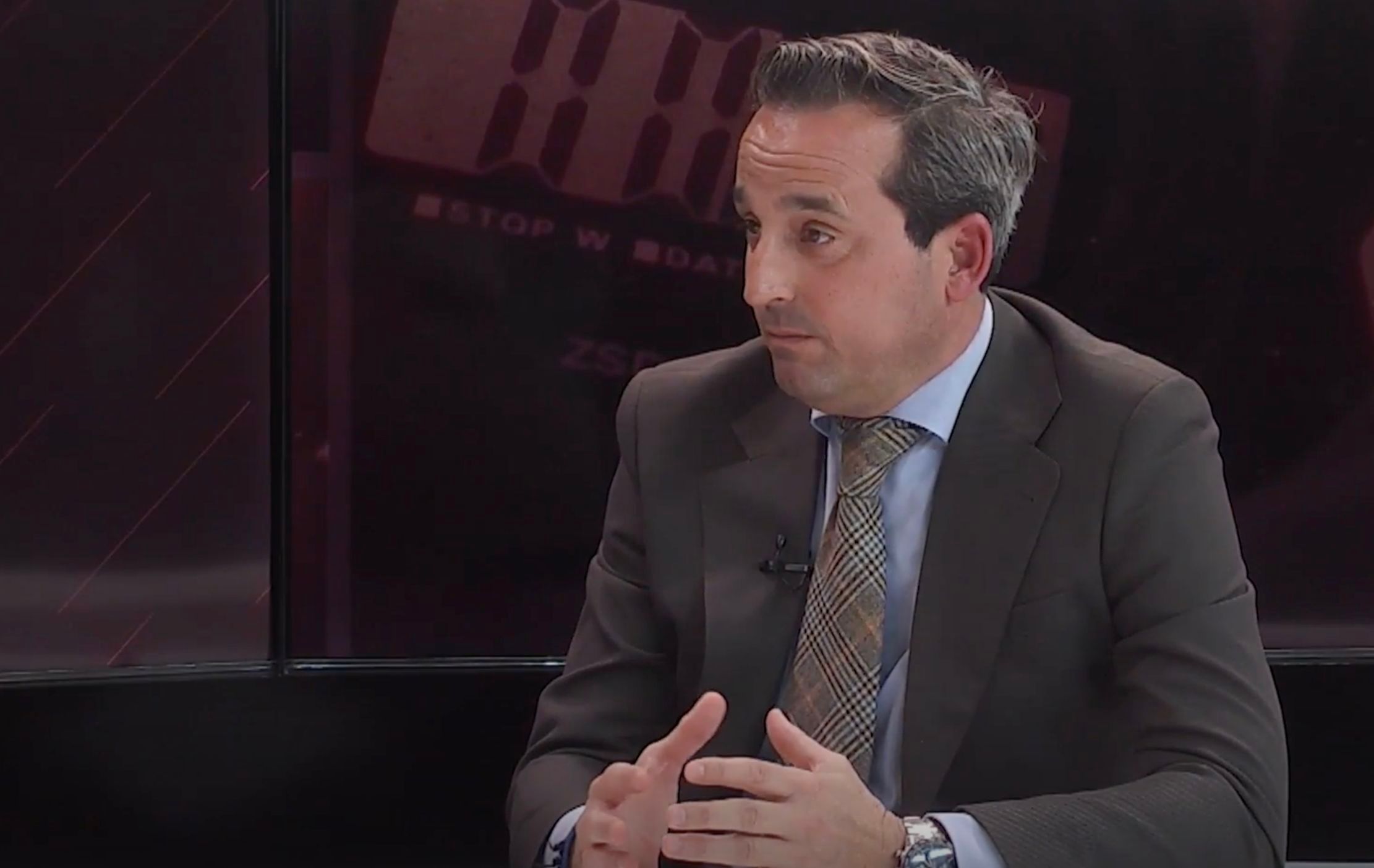  Kike Pérez, en 7TV Málaga.