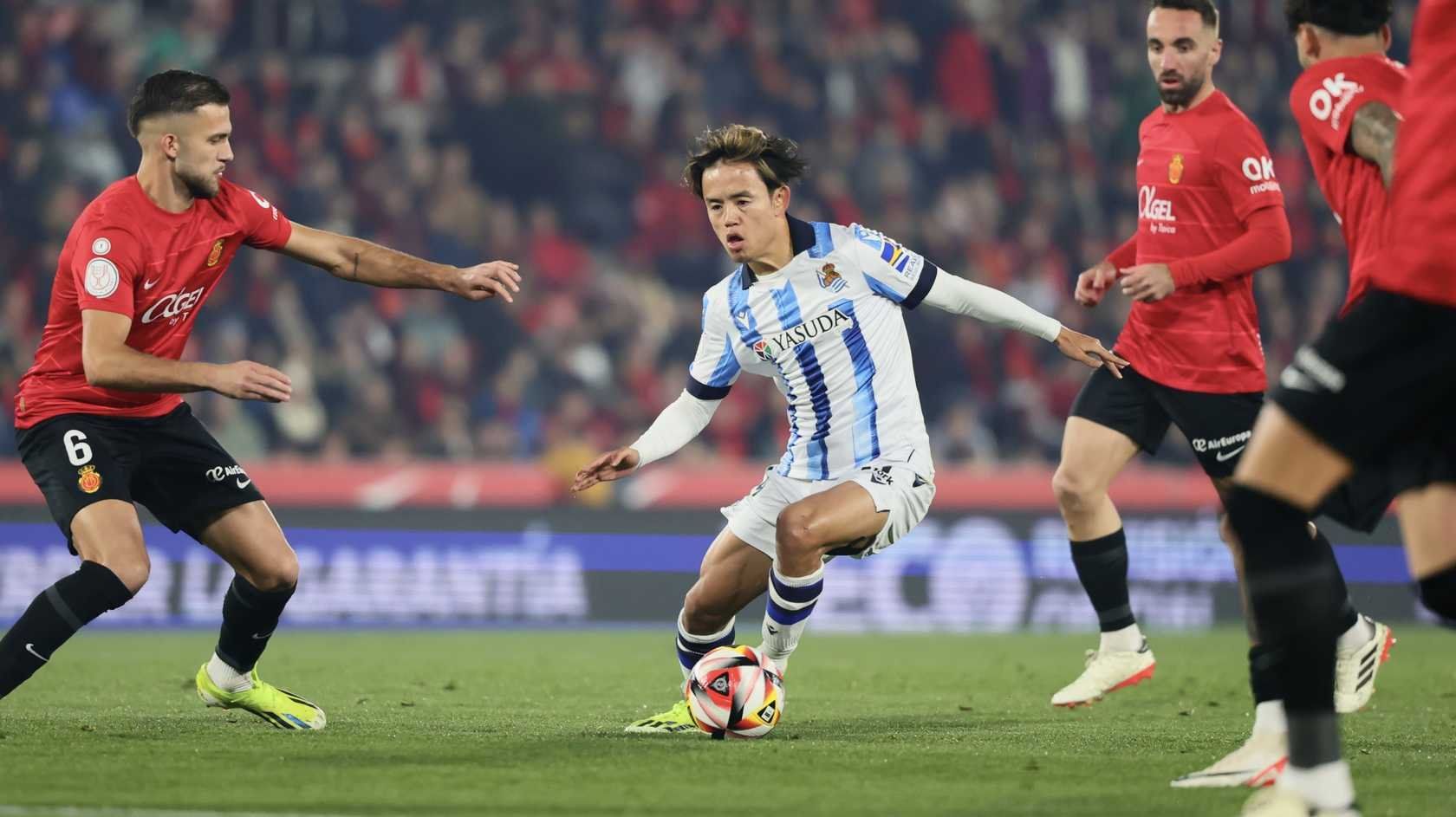 Kubo, durante el Mallorca - Real Sociedad de Copa.