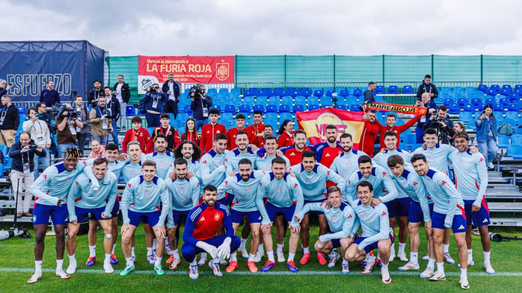 La Selección Española en su último entreno antes del partido ante Alemania (RR.SS)