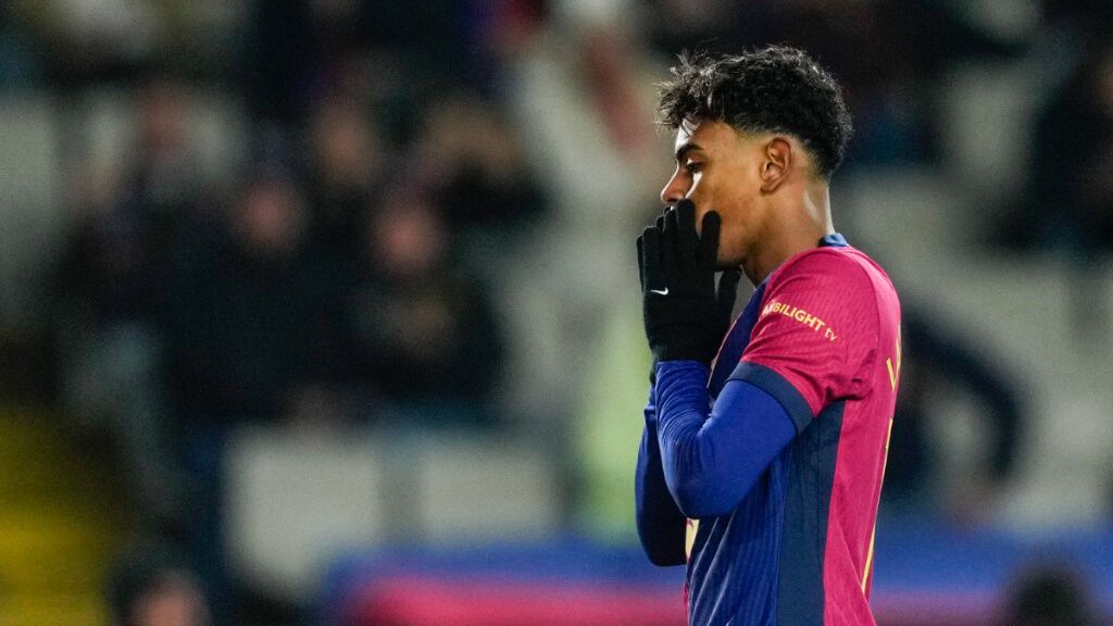  Lamine Yamal, en el partido contra el CD Leganés (EFE)