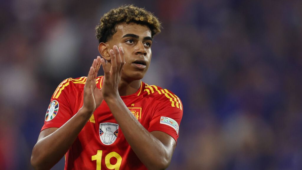  Lamine Yamal durante un partido con la Selección Española (Fuente: Cordon Press)
