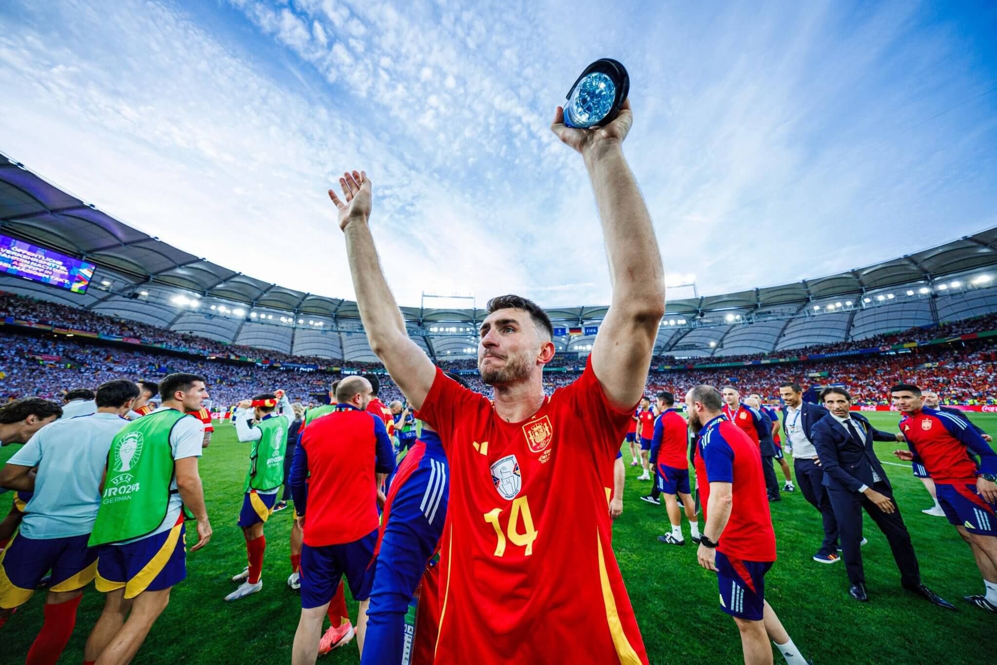  El central Aymeric Laporte, en la Eurocopa de Alemania.