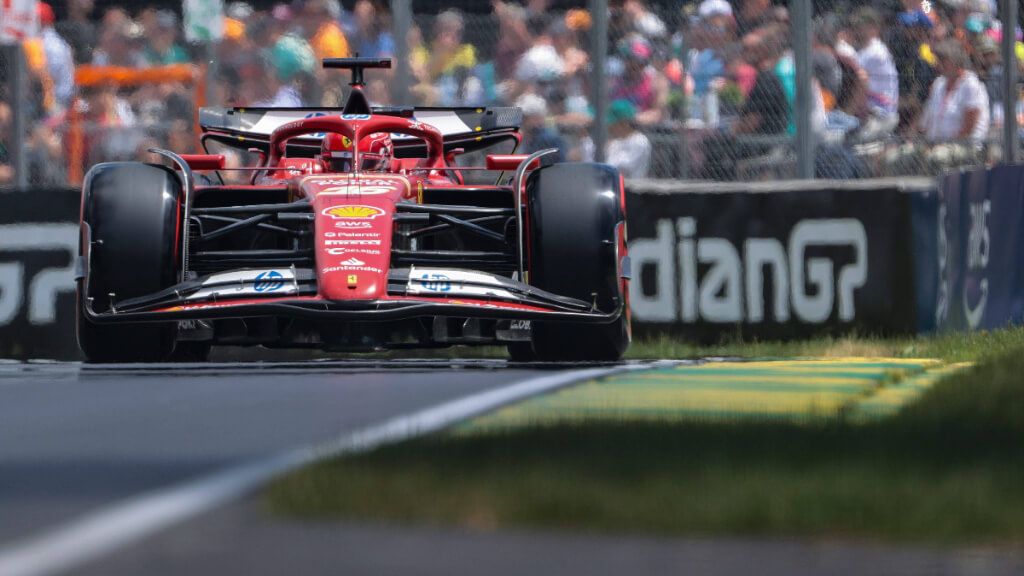 Charles Leclerc, con Ferrari, en el Gran Premio de Canadá.