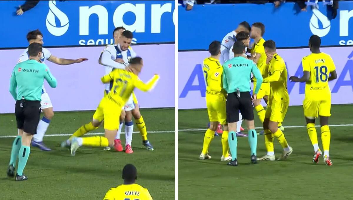  Las dos agresiones de Óscar Rodríguez en el Leganés-Villarreal.