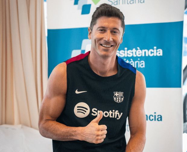  Lewandowski pasa las pruebas médicas con el Barça (FOTO: FCB).