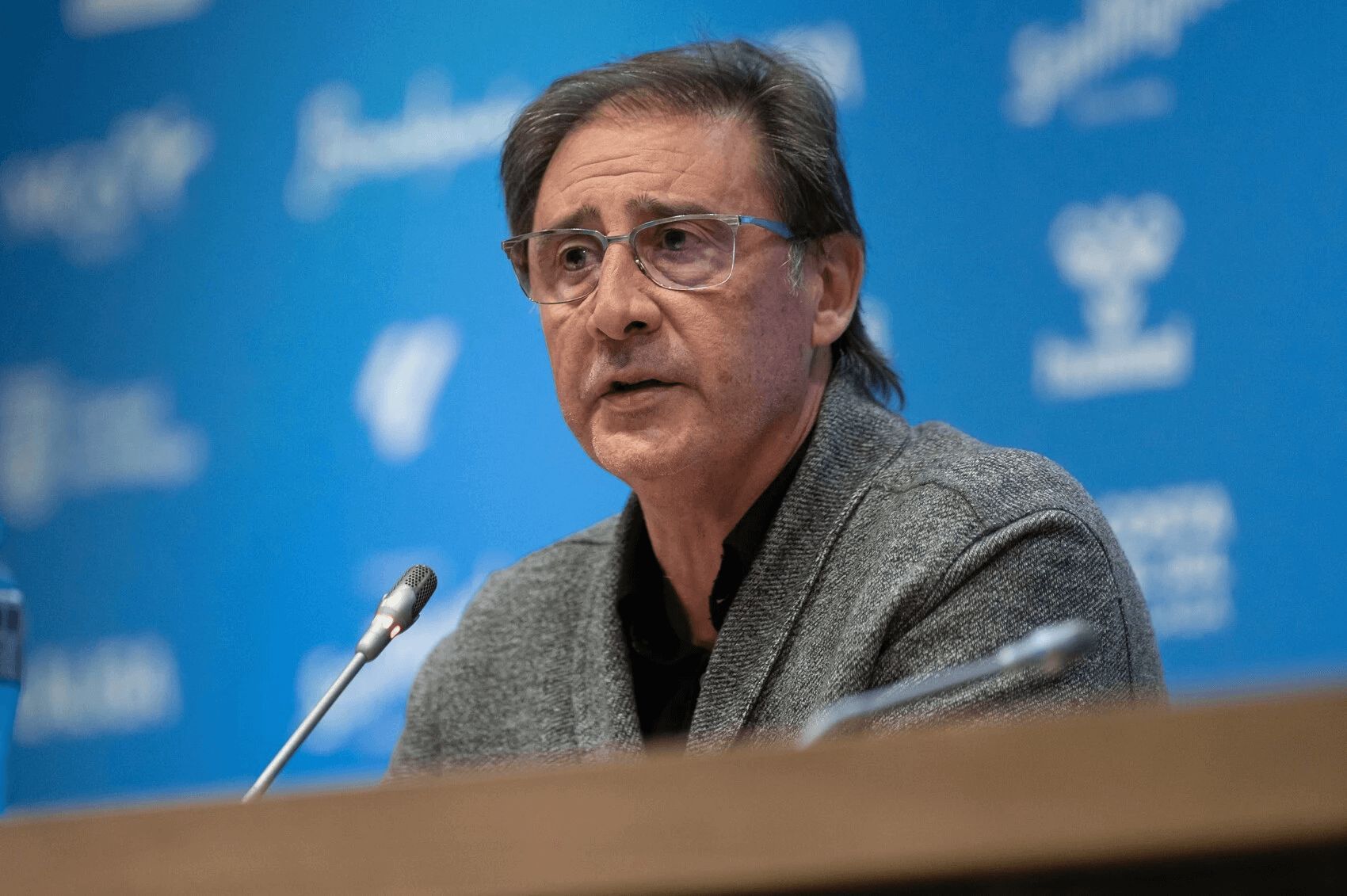 Loren Juarros, en rueda de prensa.