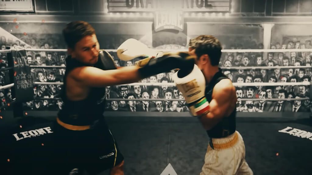 Jorge Lorenzo y Dani Pedrosa, en el ring de boxeo.