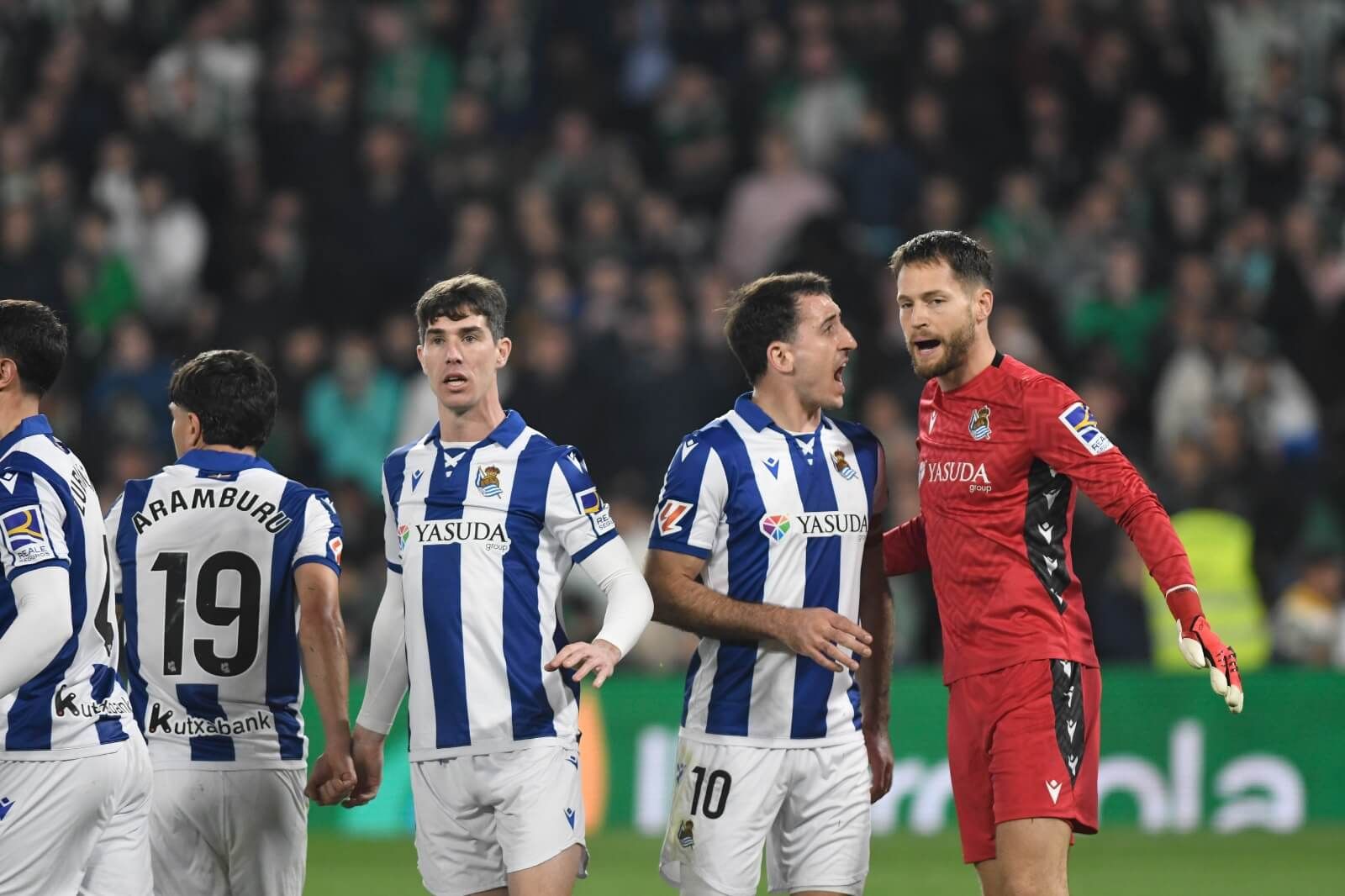 Aritz Elustondo, en el partido contra el Betis del pasado domingo.